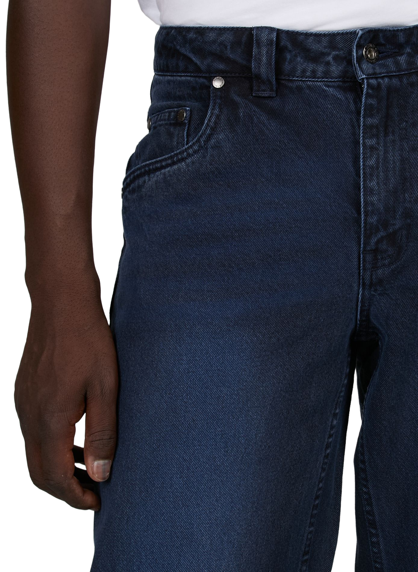 Jean droit en coton DIME Bleu