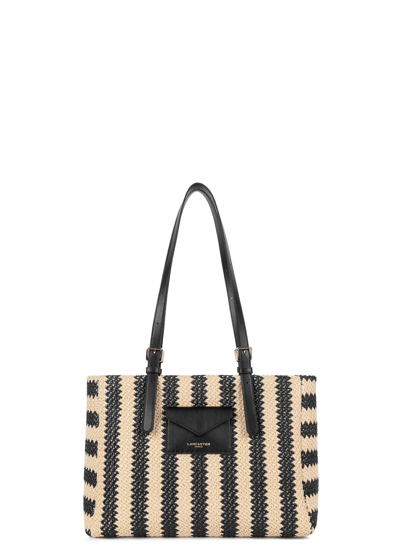 Sac cabas épaule - mini osier LANCASTER Noir