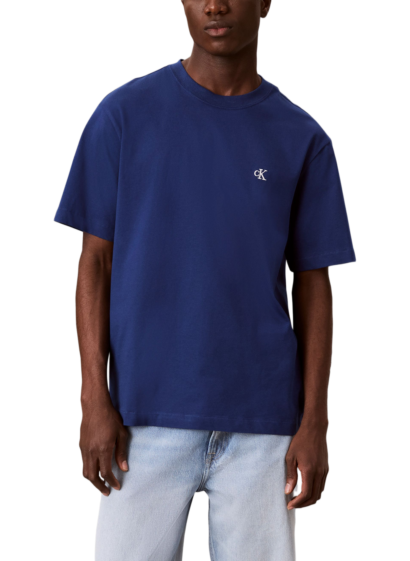 Katoenen t-shirt CALVIN KLEIN Blauw