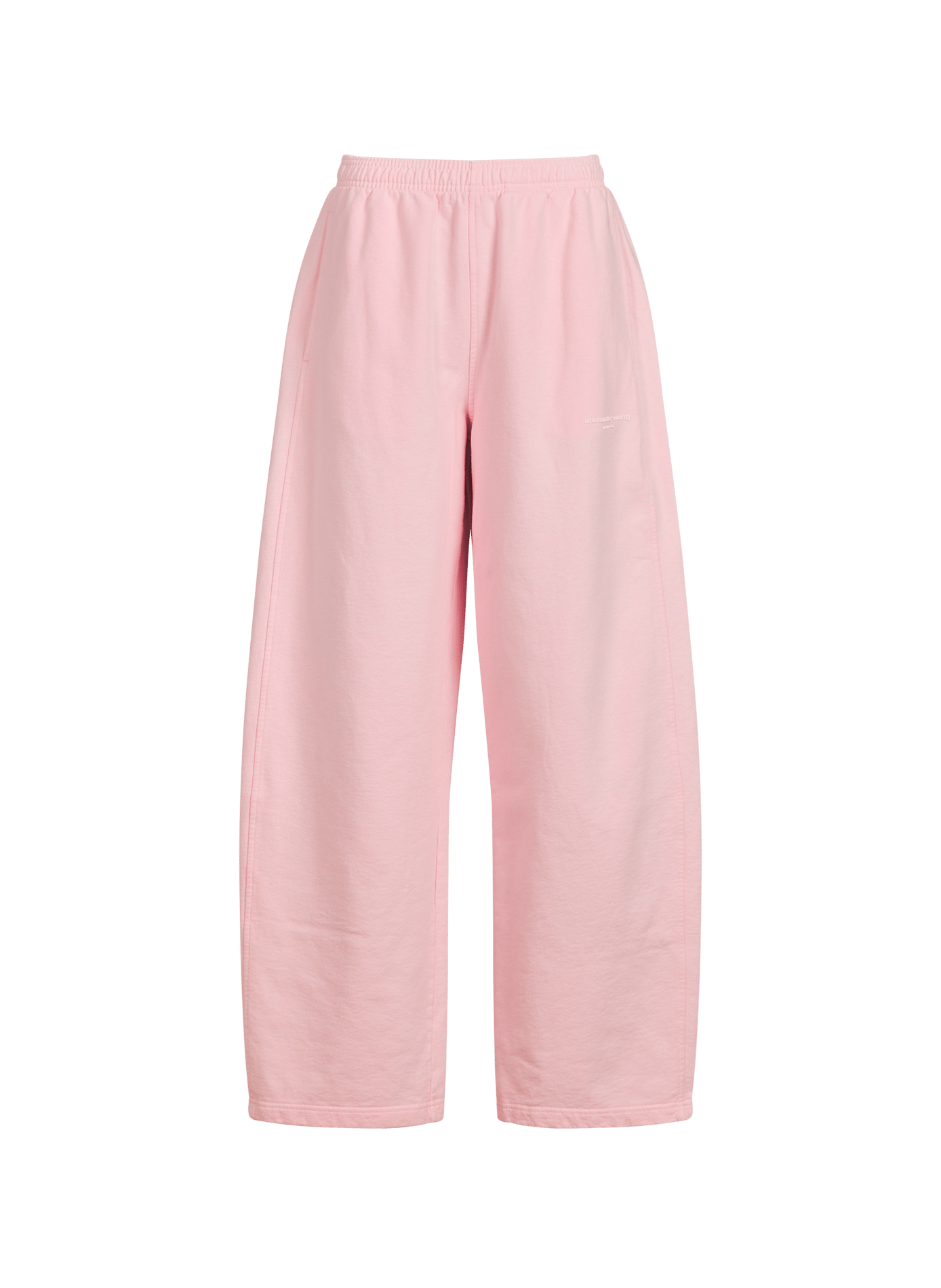Plain loose-fit cotton joggers ALEXANDER WANG Pink