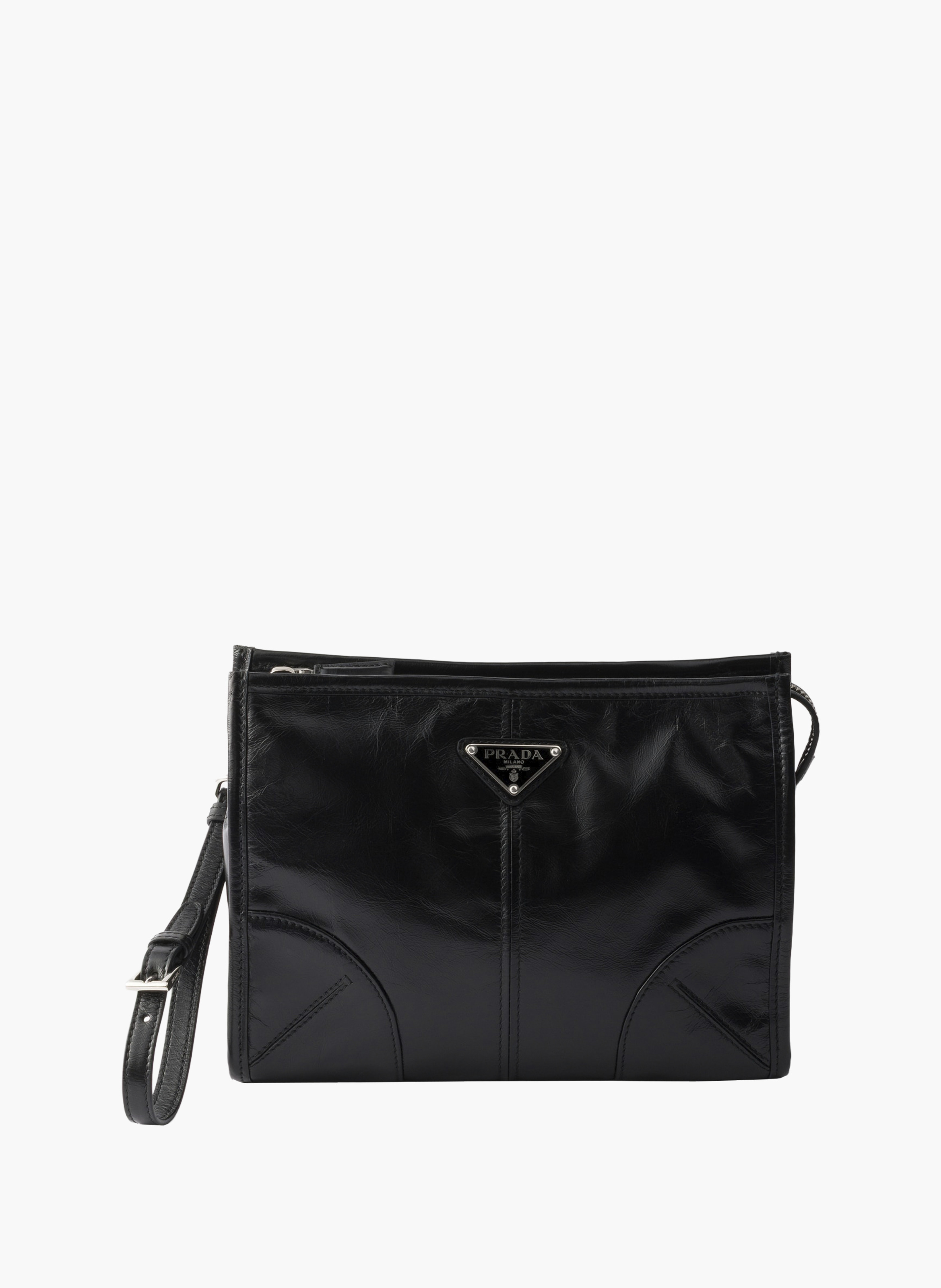 Pochette en cuir PRADA Noir