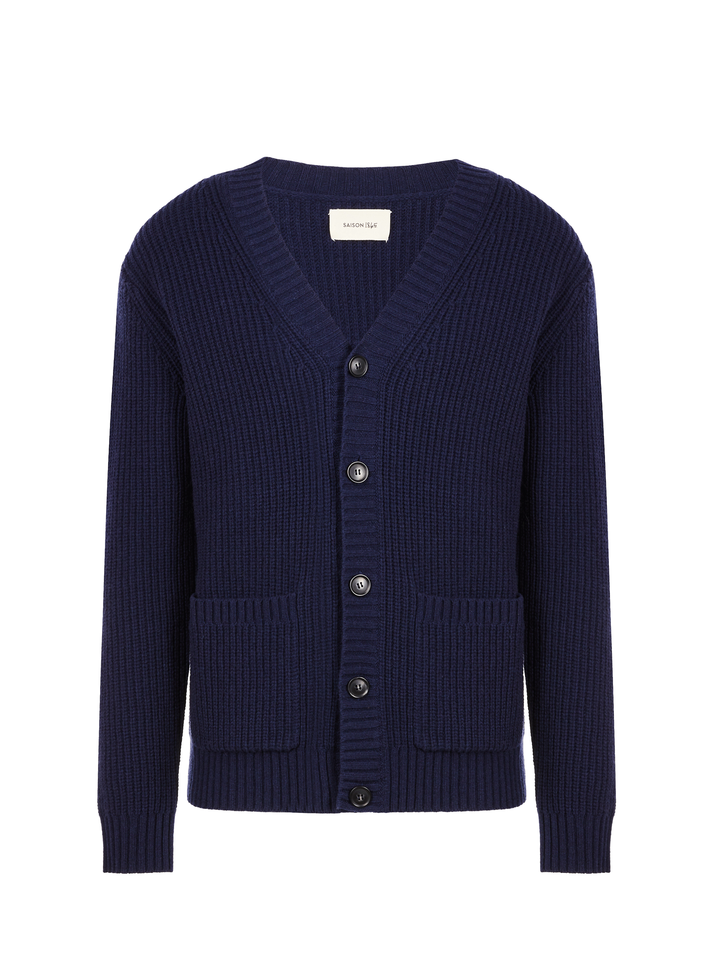 SAISON 1865 Cardigan en laine Bleu