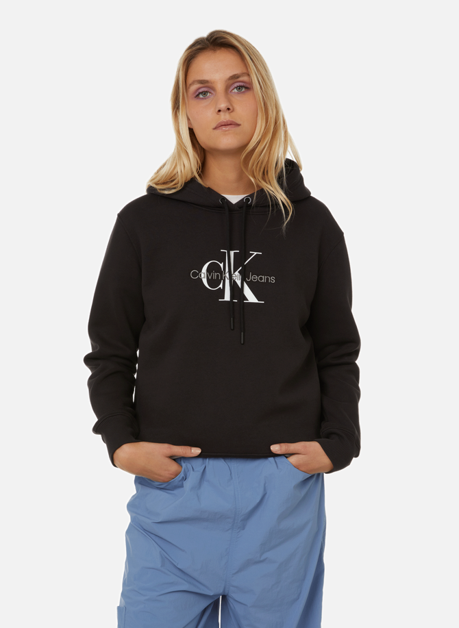 Recycled cotton-blend logo hoodie CALVIN KLEIN