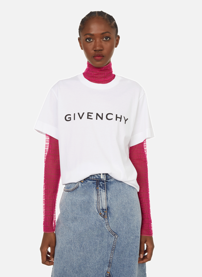 Patchwork-effect cotton T-shirt GIVENCHY