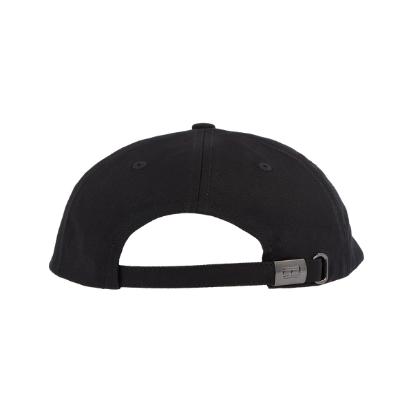Tommy Hilfiger Classic Cotton Canvas Baseball Cap In Black