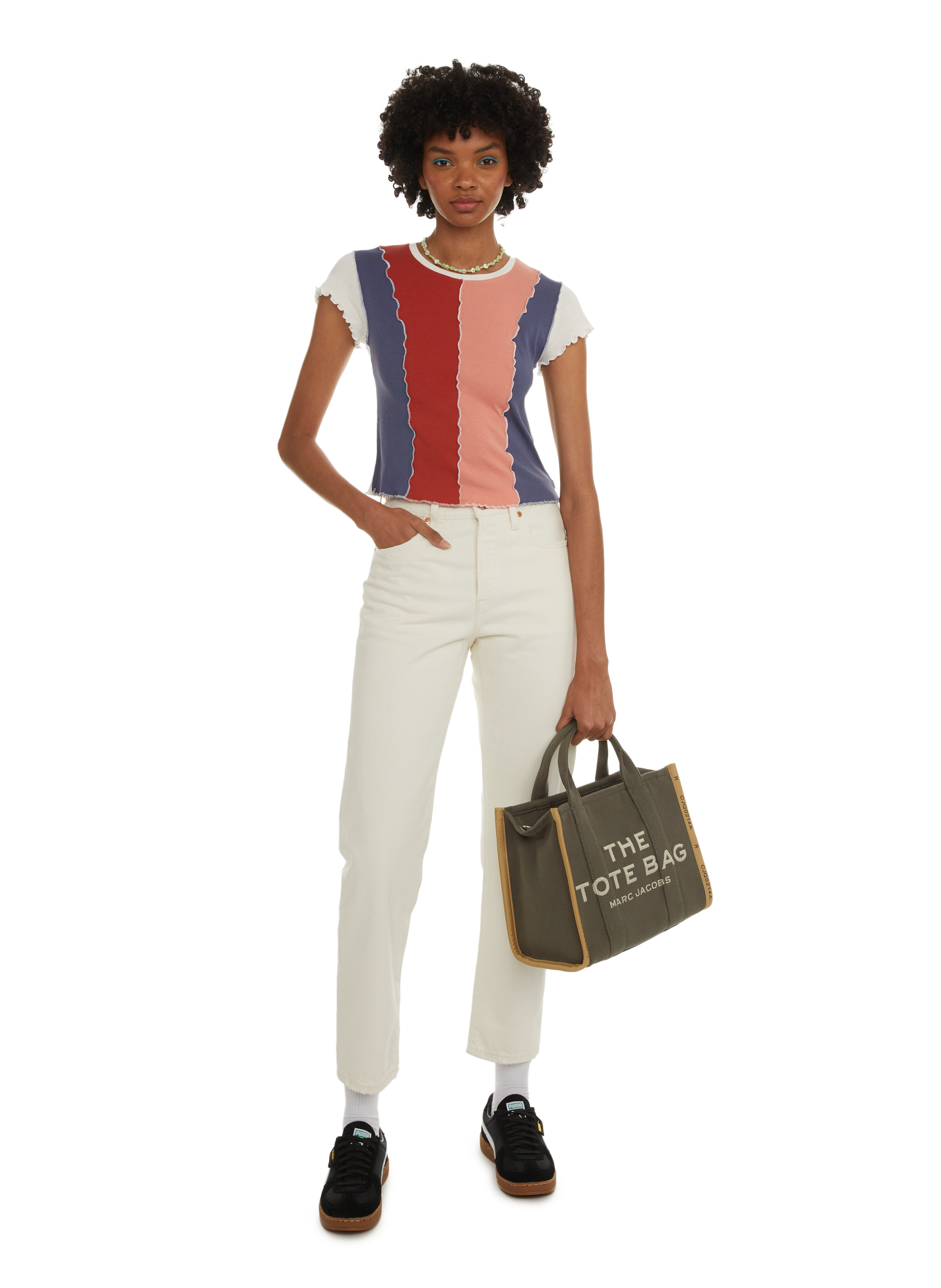 The Tote small canvas tote bag MARC JACOBS Green