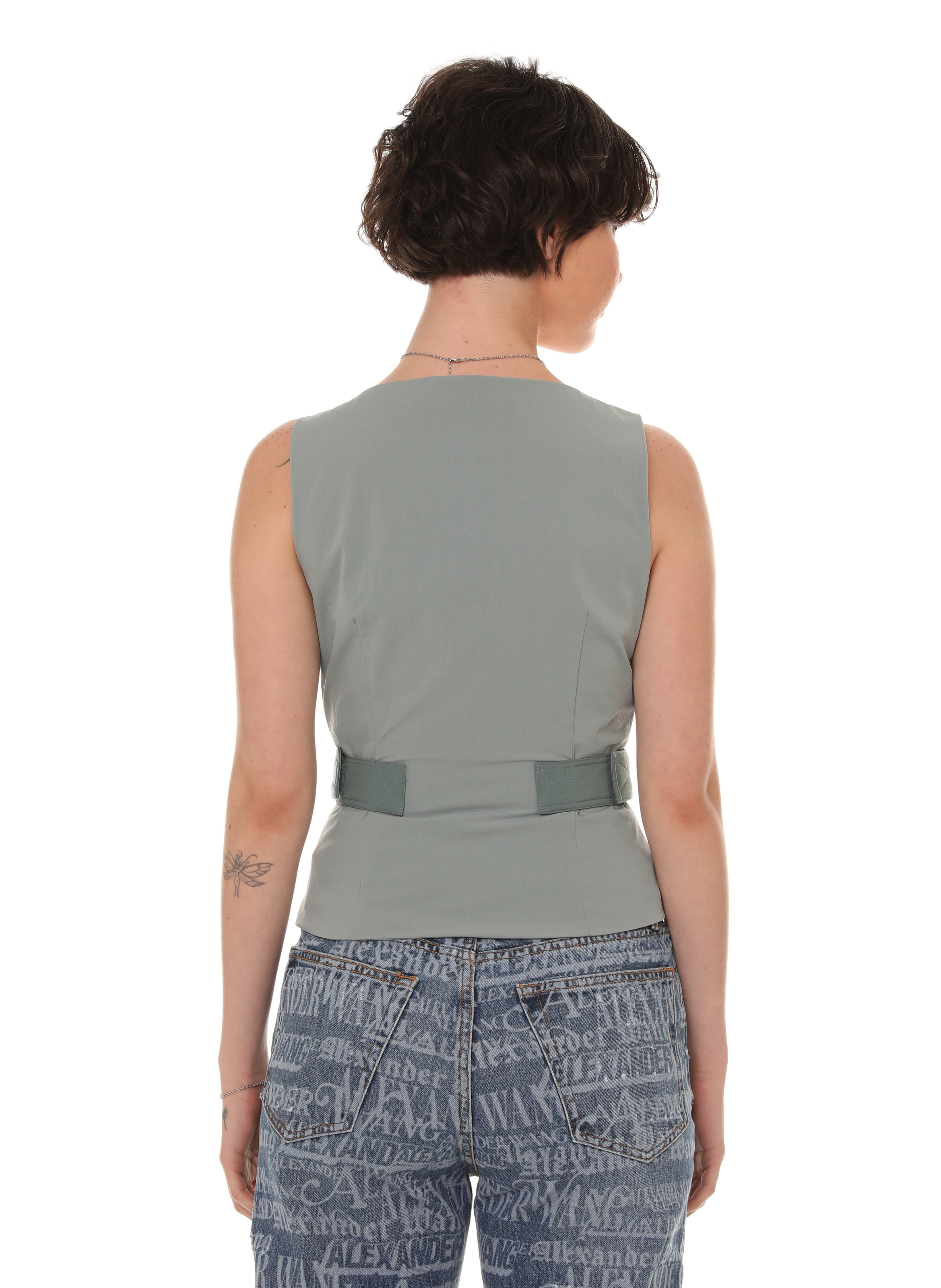 Top court Leila en nylon MIAOU Bleu