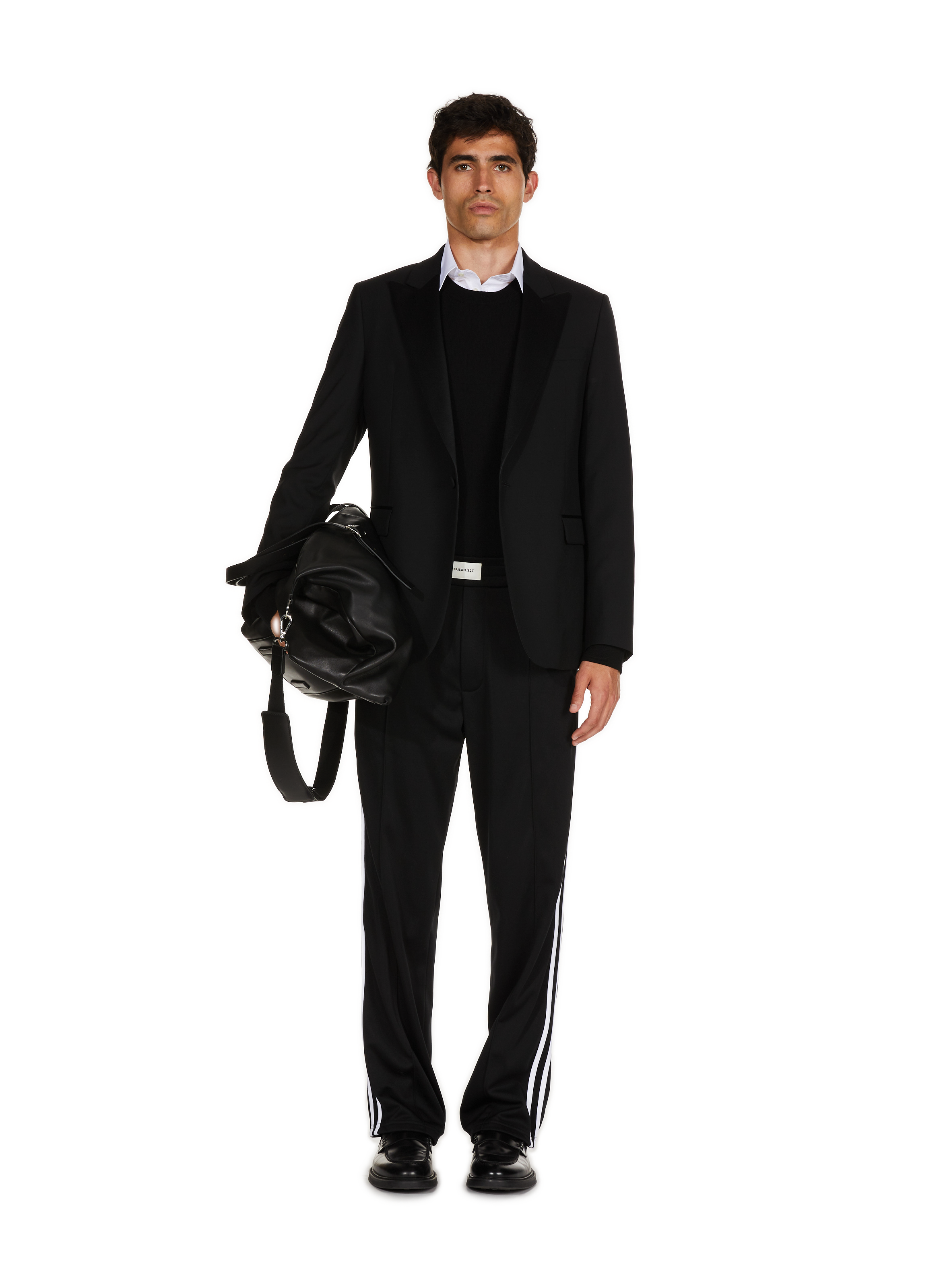 Leather weekend bag SAISON 1865 Black