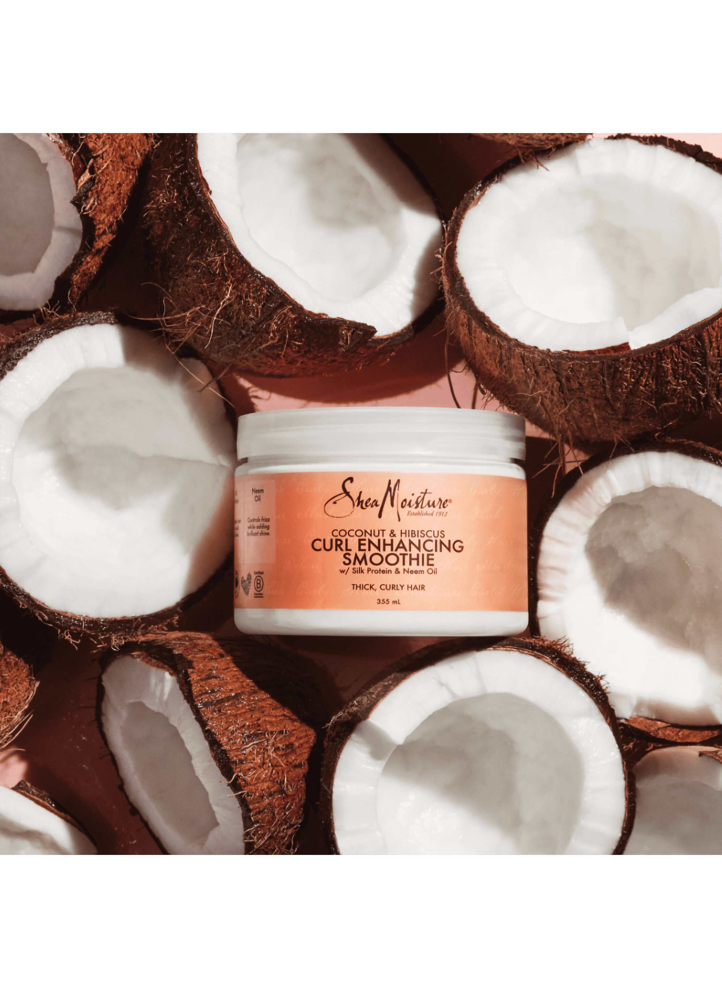 Leave-in Curl Enhancing Smoothie - Coconut & Hibiscus SHEA MOISTURE No color