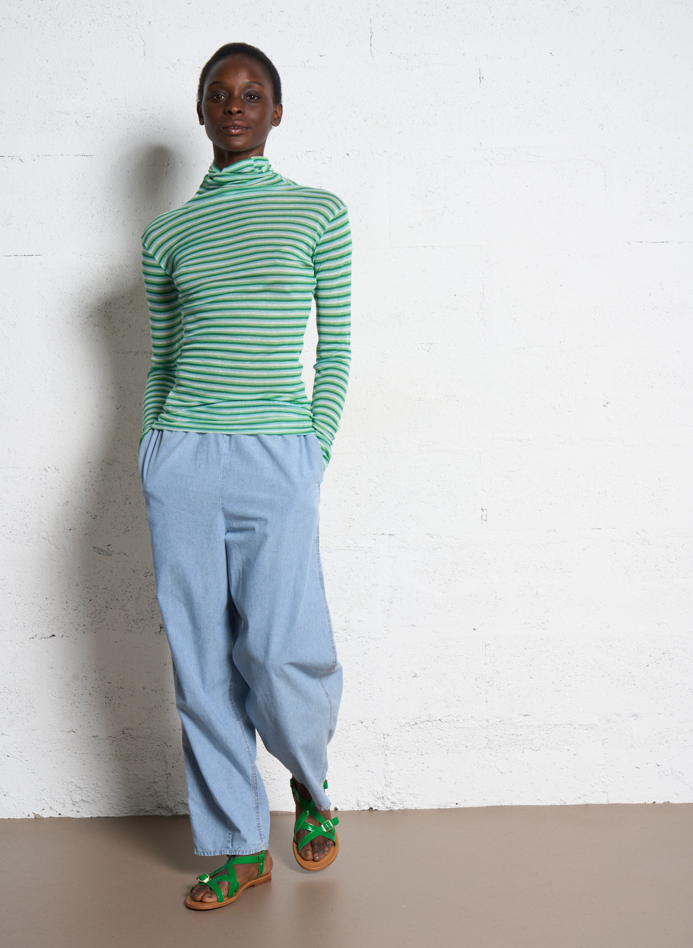 Jogging oversize en coton paybou AMERICAN VINTAGE Bleu