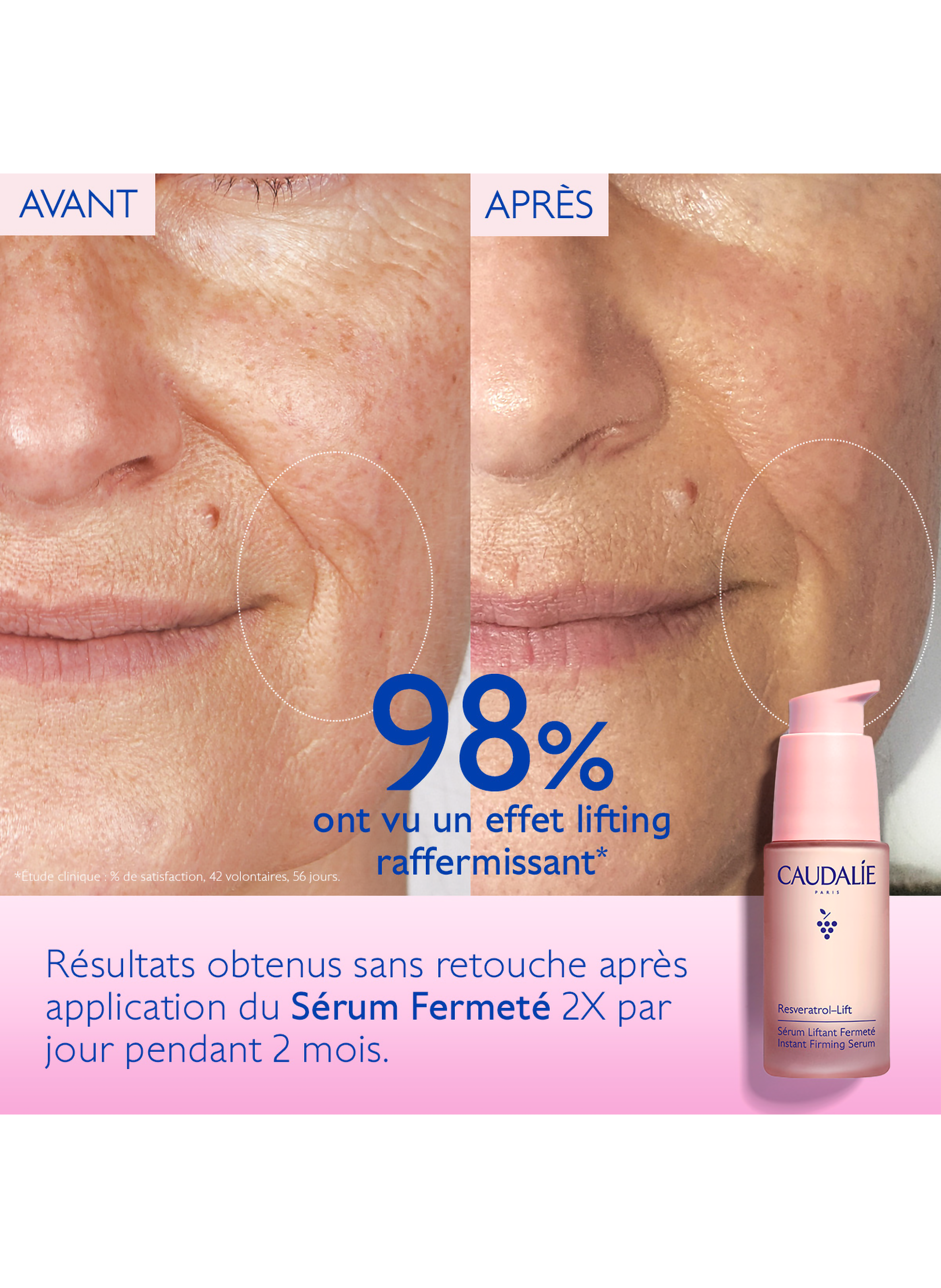 Resveratrol-Lift Sérum Fermeté Recharge CAUDALIE No color