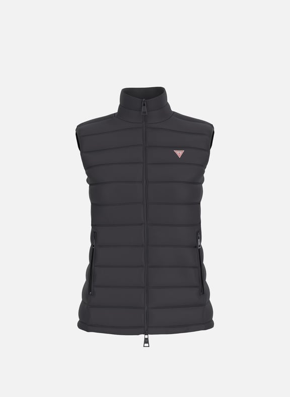 Veste matelassée sans manches Noir by GUESS GUESS Veste matelassée sans manches Noir