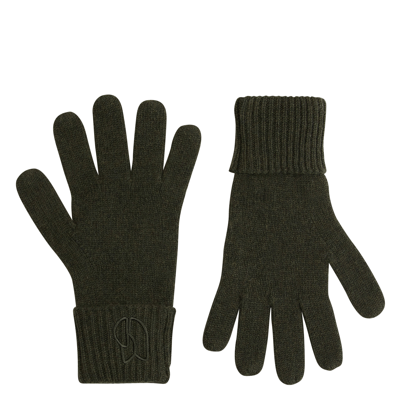 Gants en cachemire cimon BA&SH Kaki