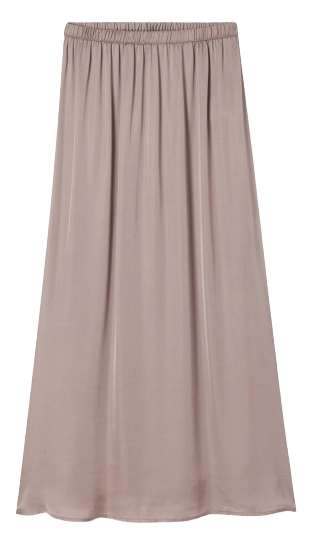 Jupe longue fluide élastiquée unie bovalow AMERICAN VINTAGE Marron