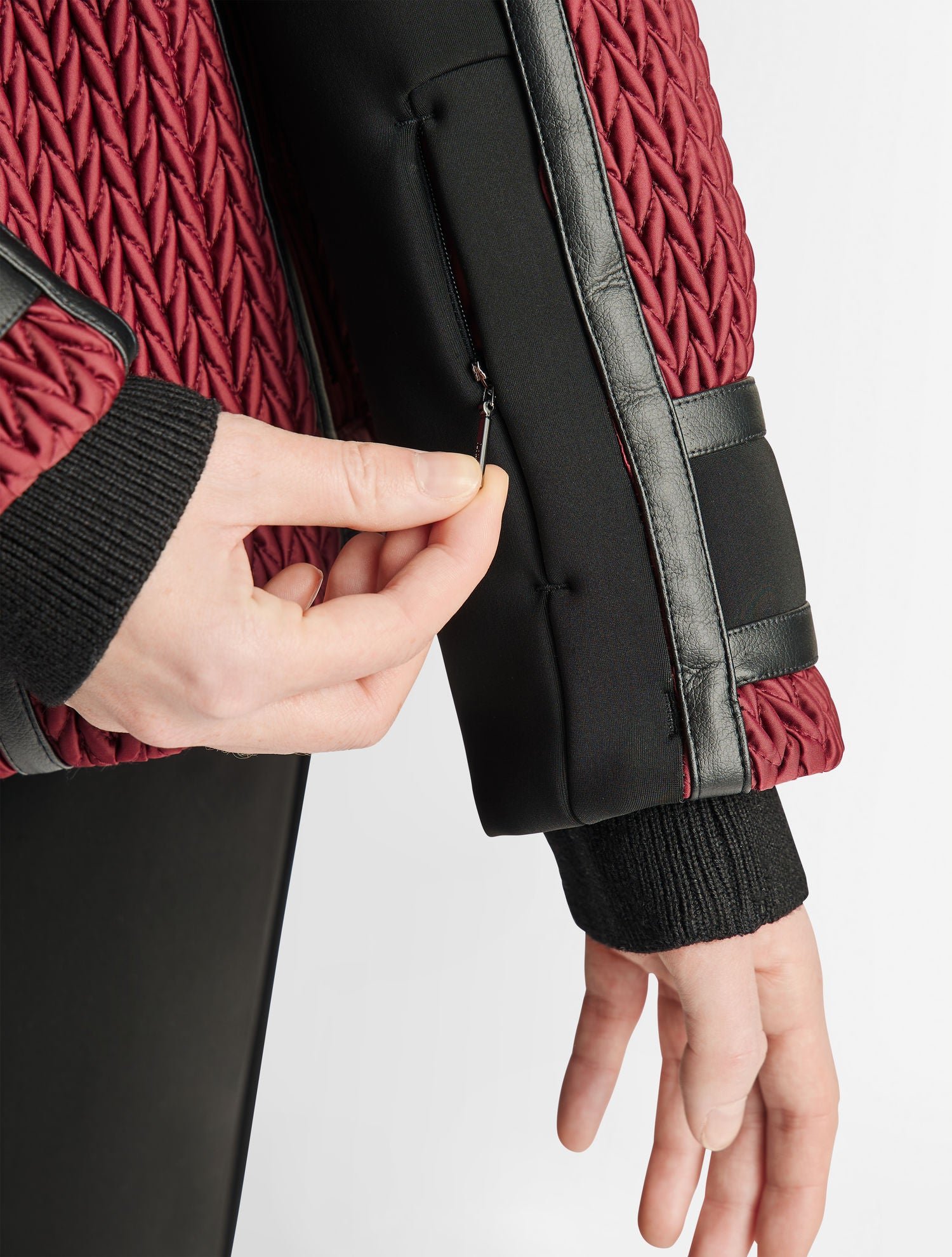 Veste de ski alixa col large FUSALP Rouge