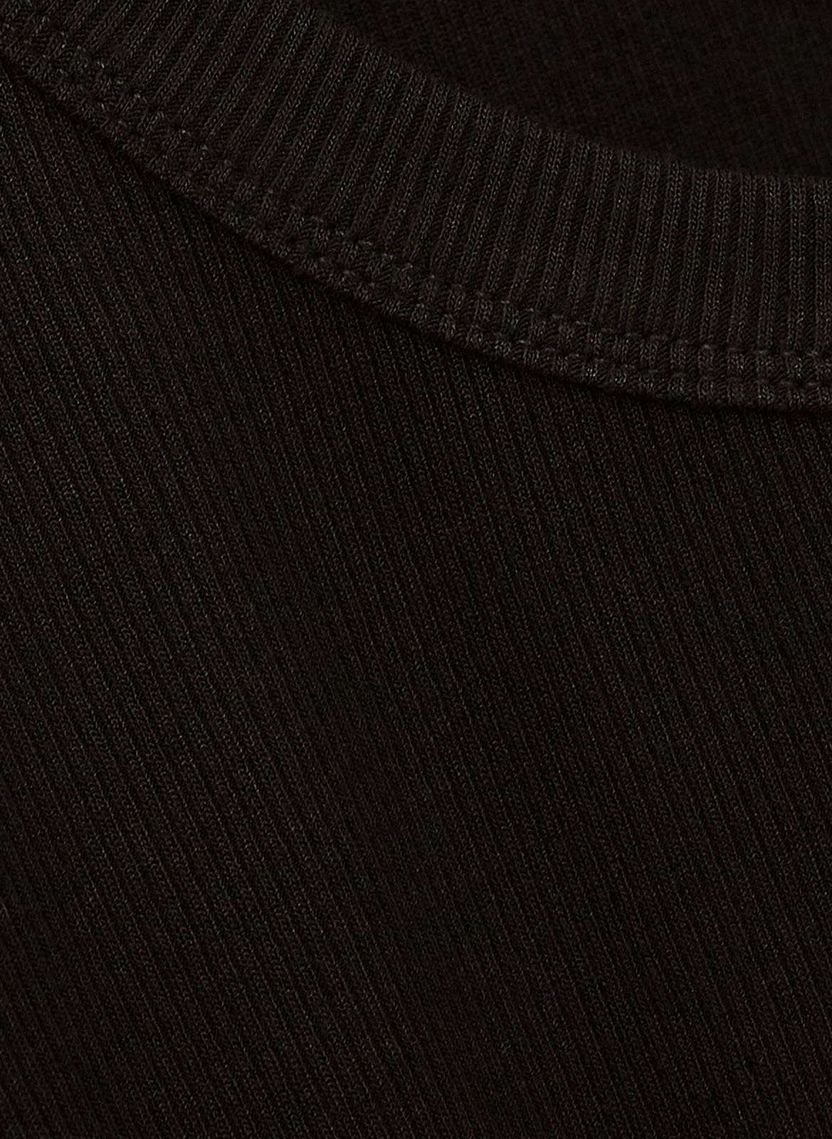 Tee-shirt manches longues côtelé uni luisa BA&SH Noir