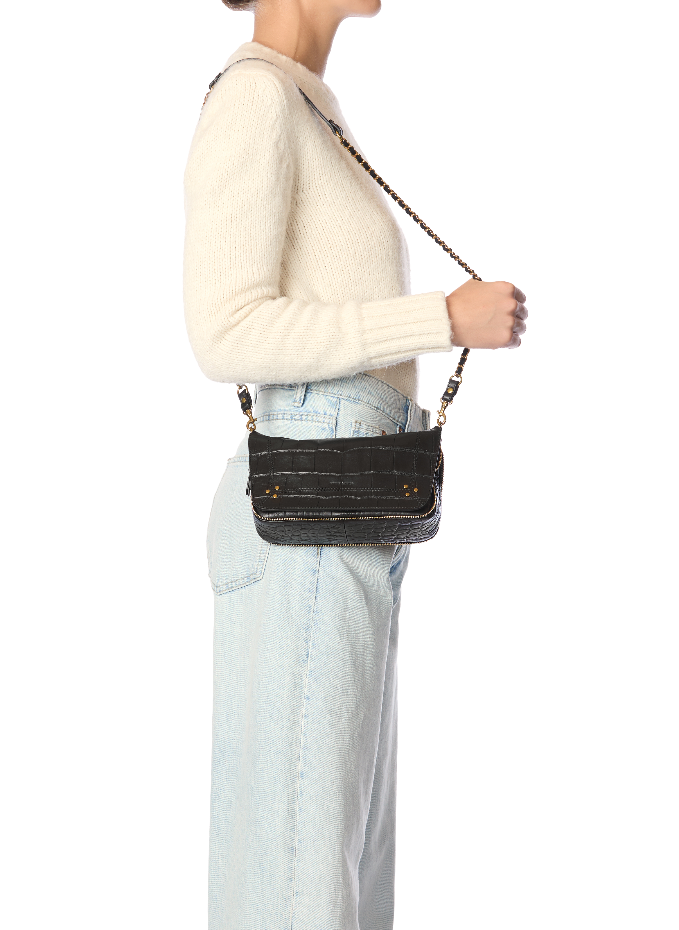 Bobi S python handbag  JÉRÔME DREYFUSS Black