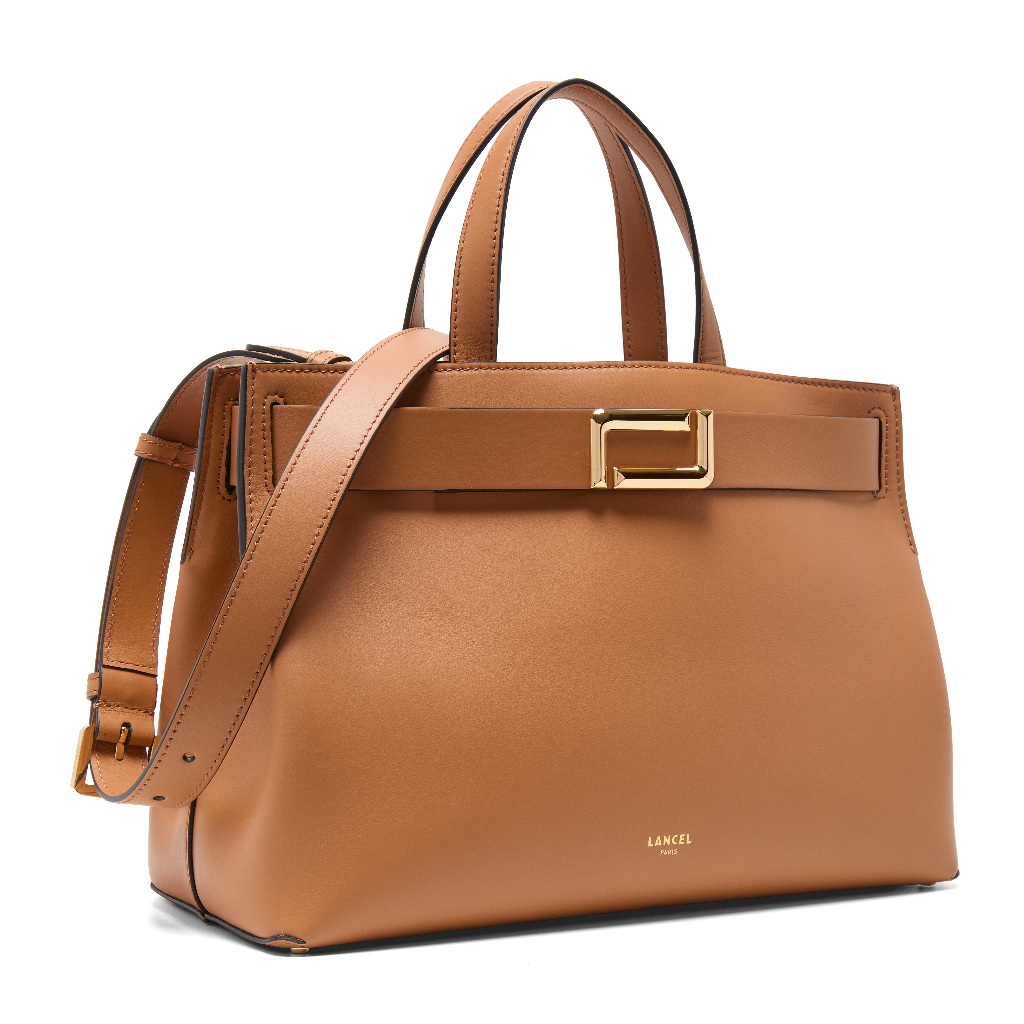 Sac carryall m angèle de lancel en cuir LANCEL Marron