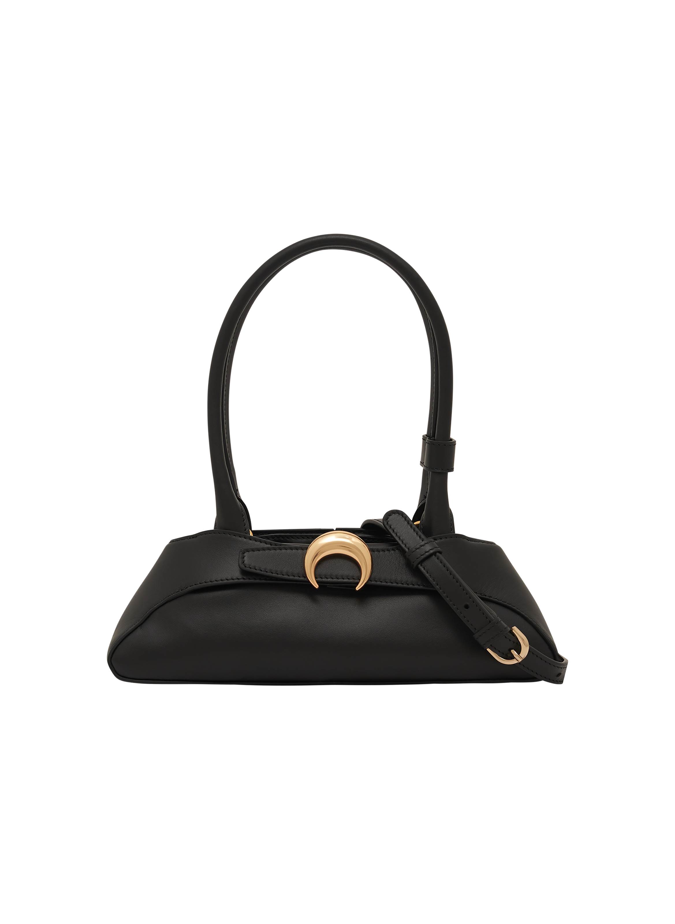Sac aurora mini en cuir lisse MARINE SERRE Noir
