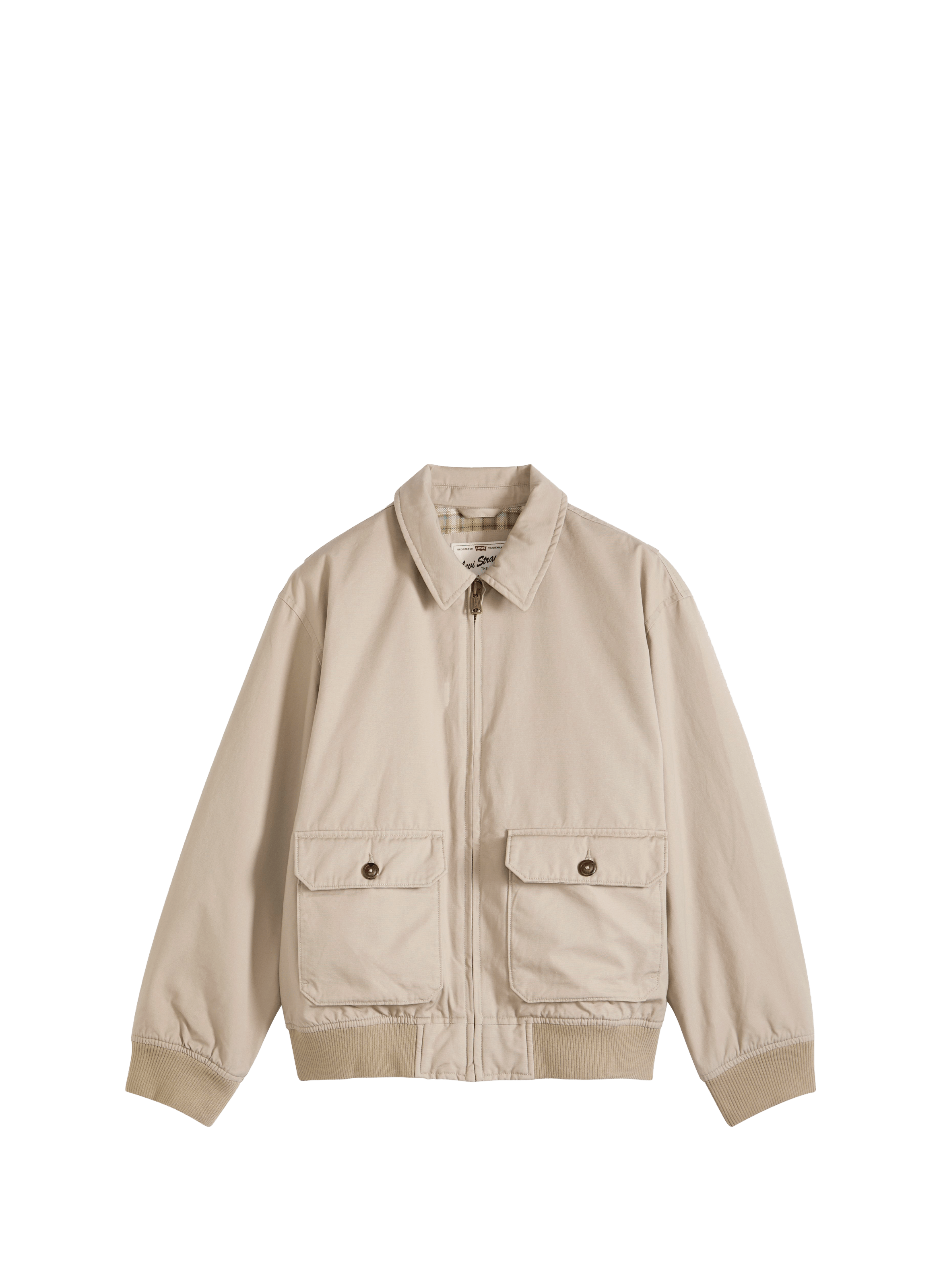Veste droite en coton LEVI'S Kaki