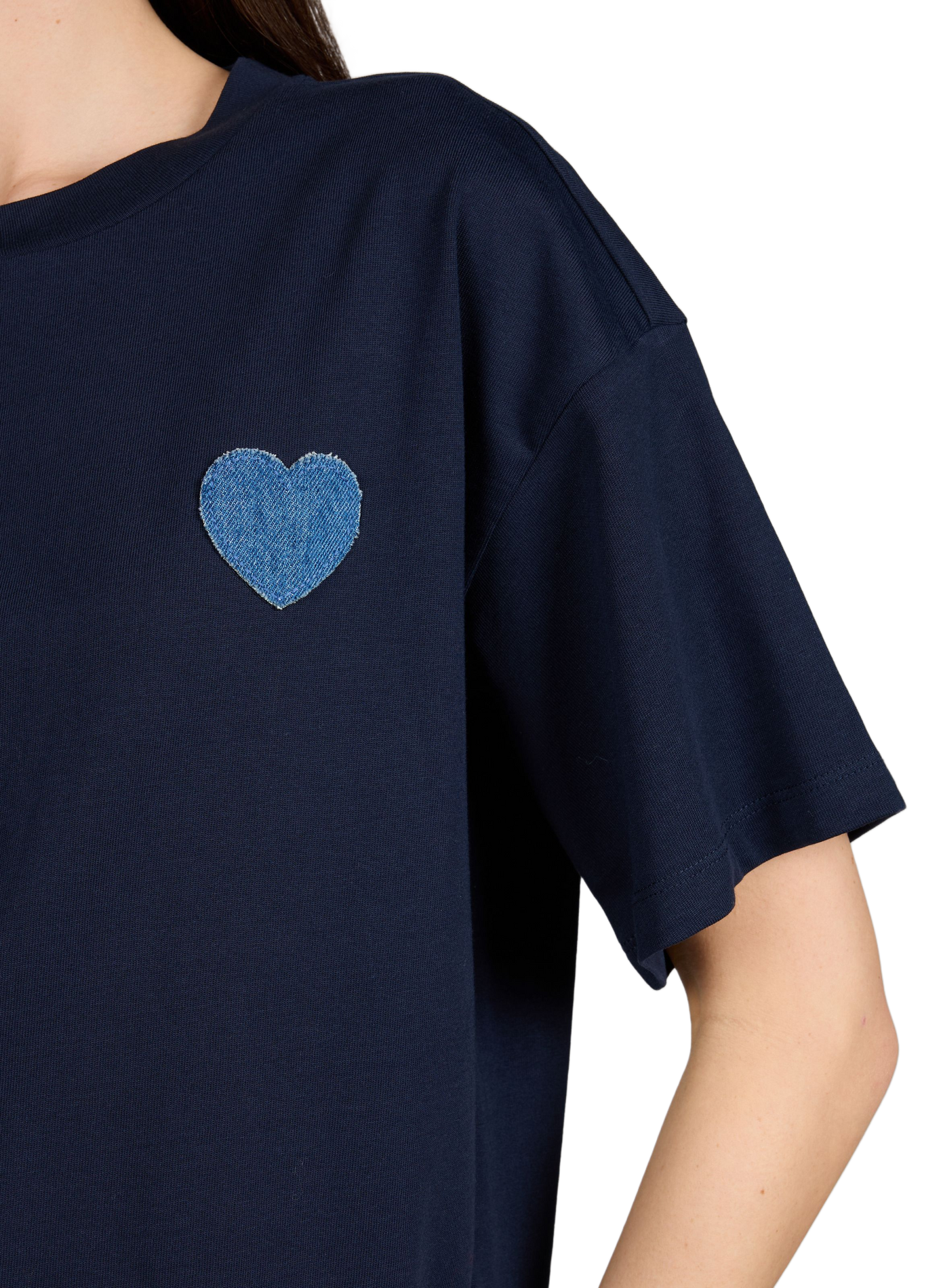Vimonie cotton T-shirt VILA Blue