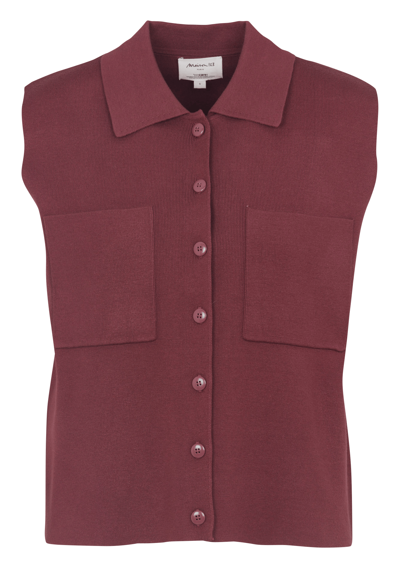 Gilet col classique petra MAISON 123 Rose