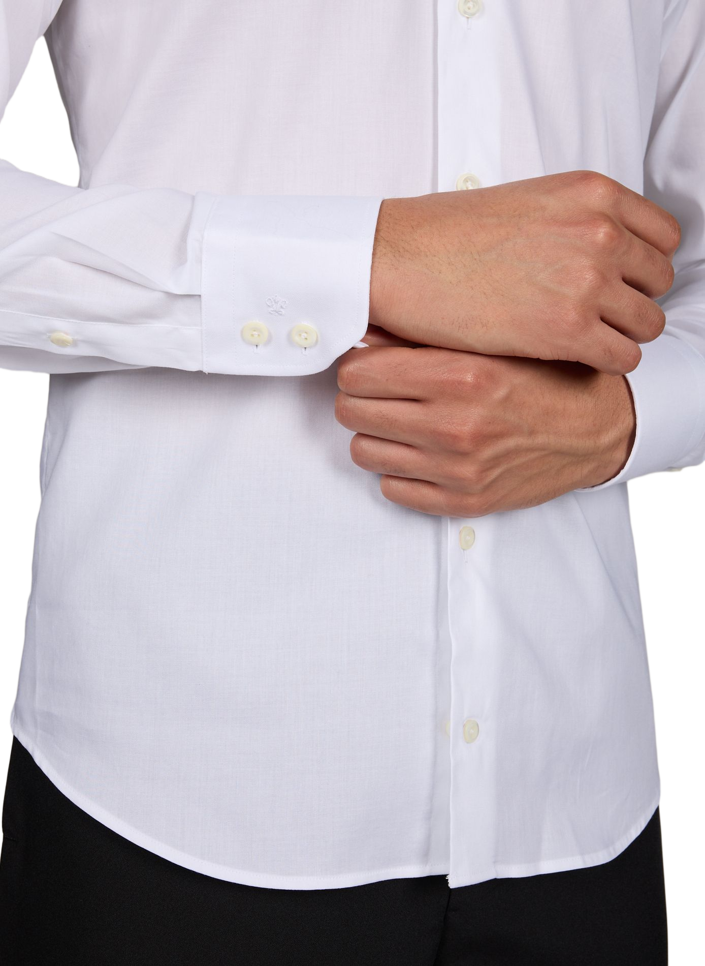Chemise unie en coton VAN LAACK Blanc