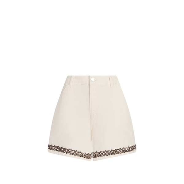 Short Vizamba brodé en coton Short Vizamba brodé en coton