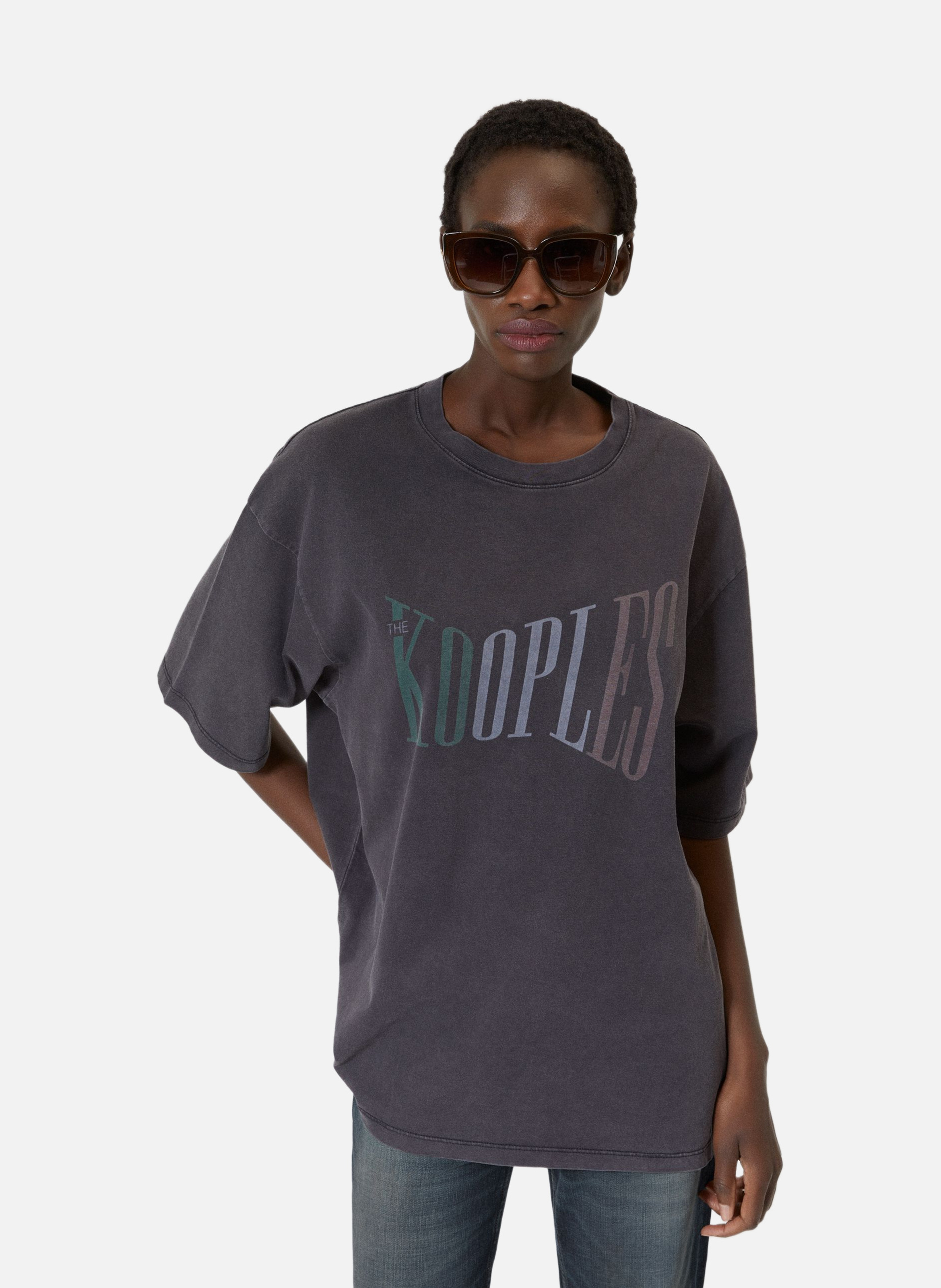 T-shirt oversize avec sérigraphie THE KOOPLES Noir