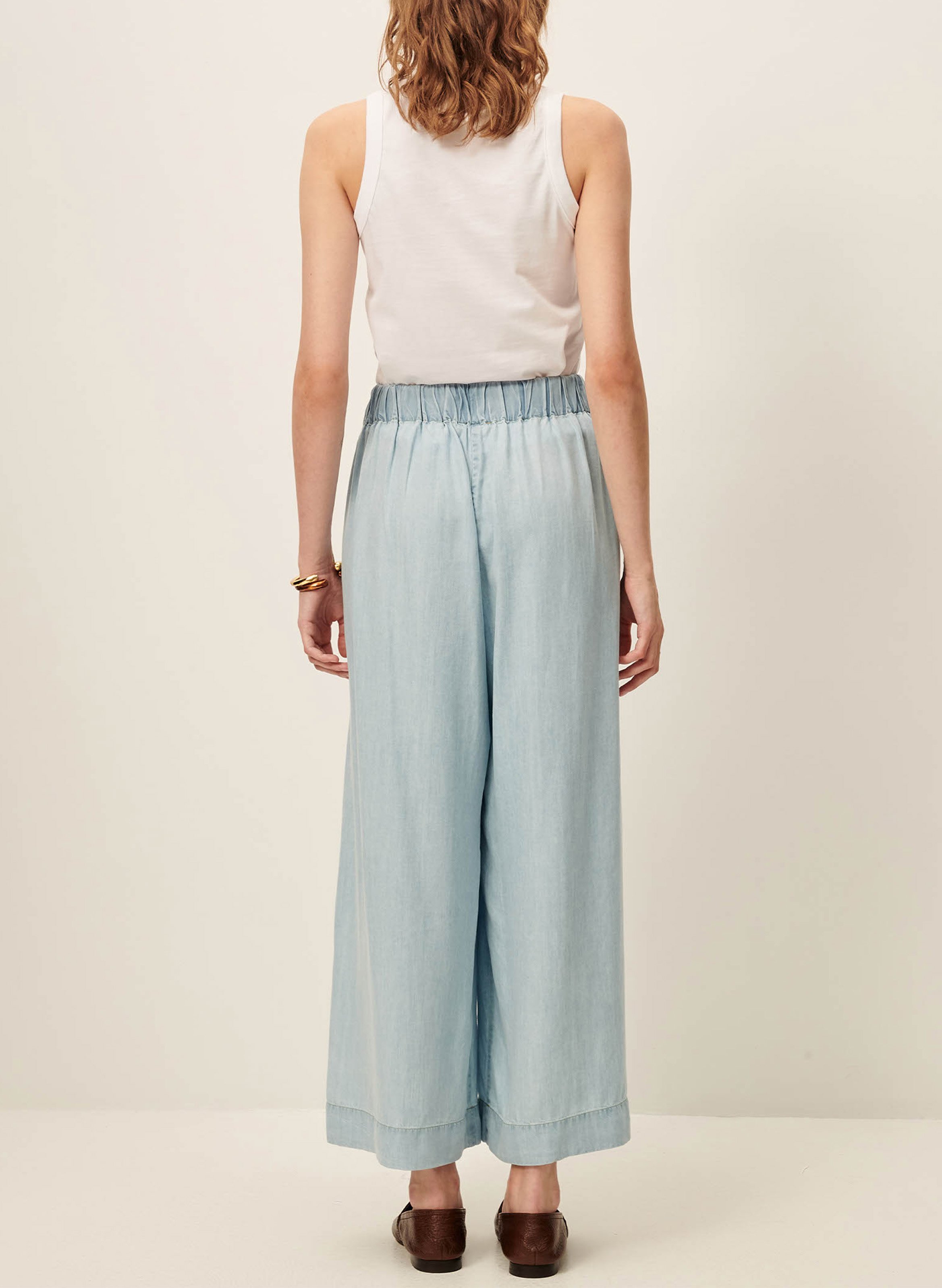 Pantalon large islanim SESSUN Bleu