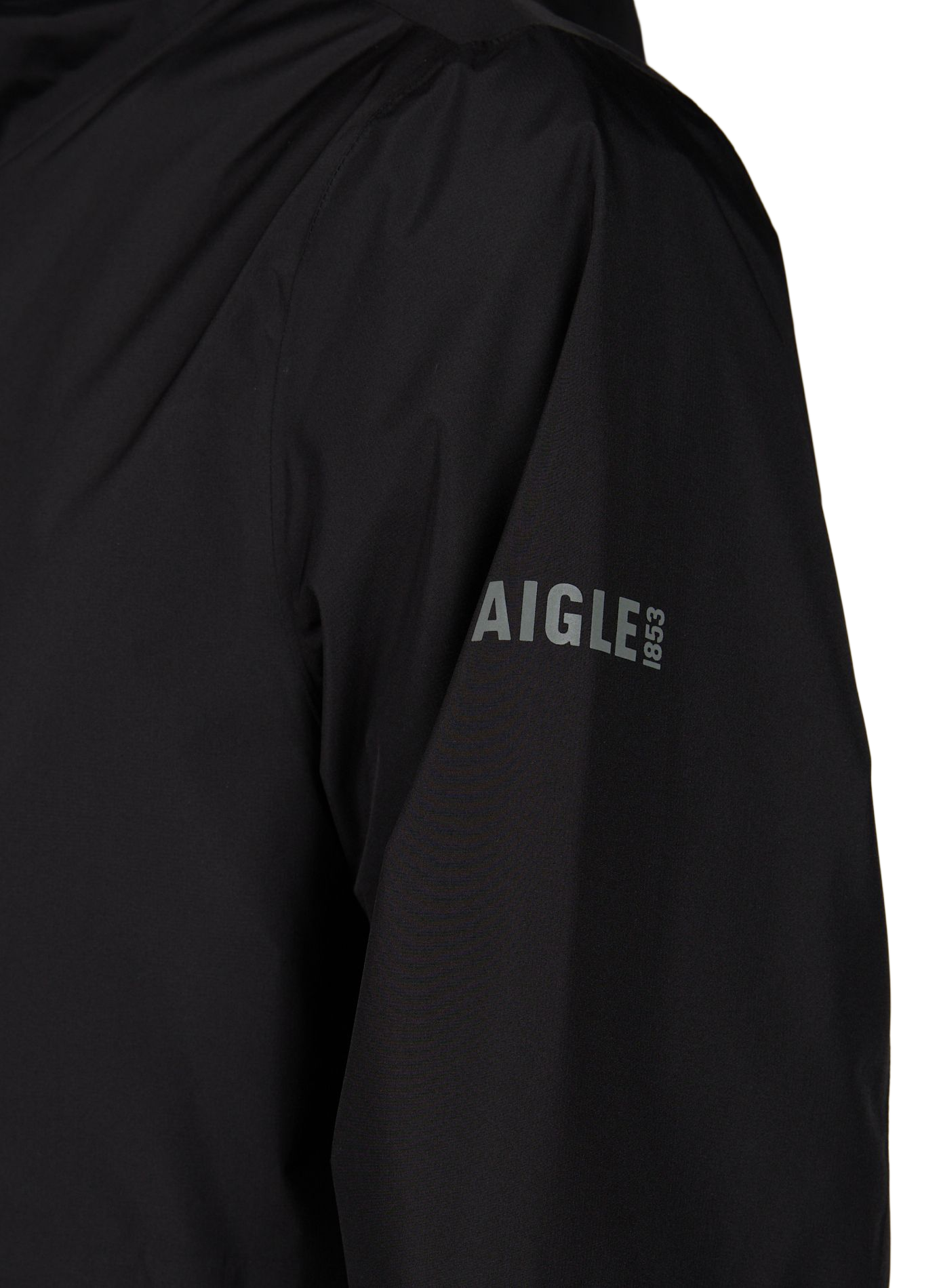 Mid-length hooded jacket AIGLE Black