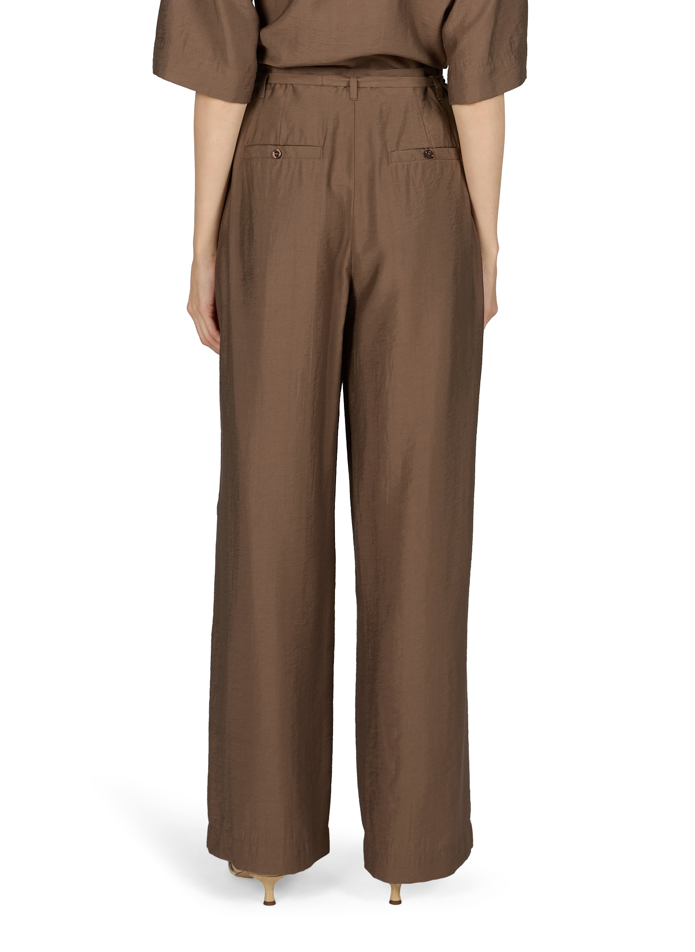 Wide-leg Tabby pants Brown