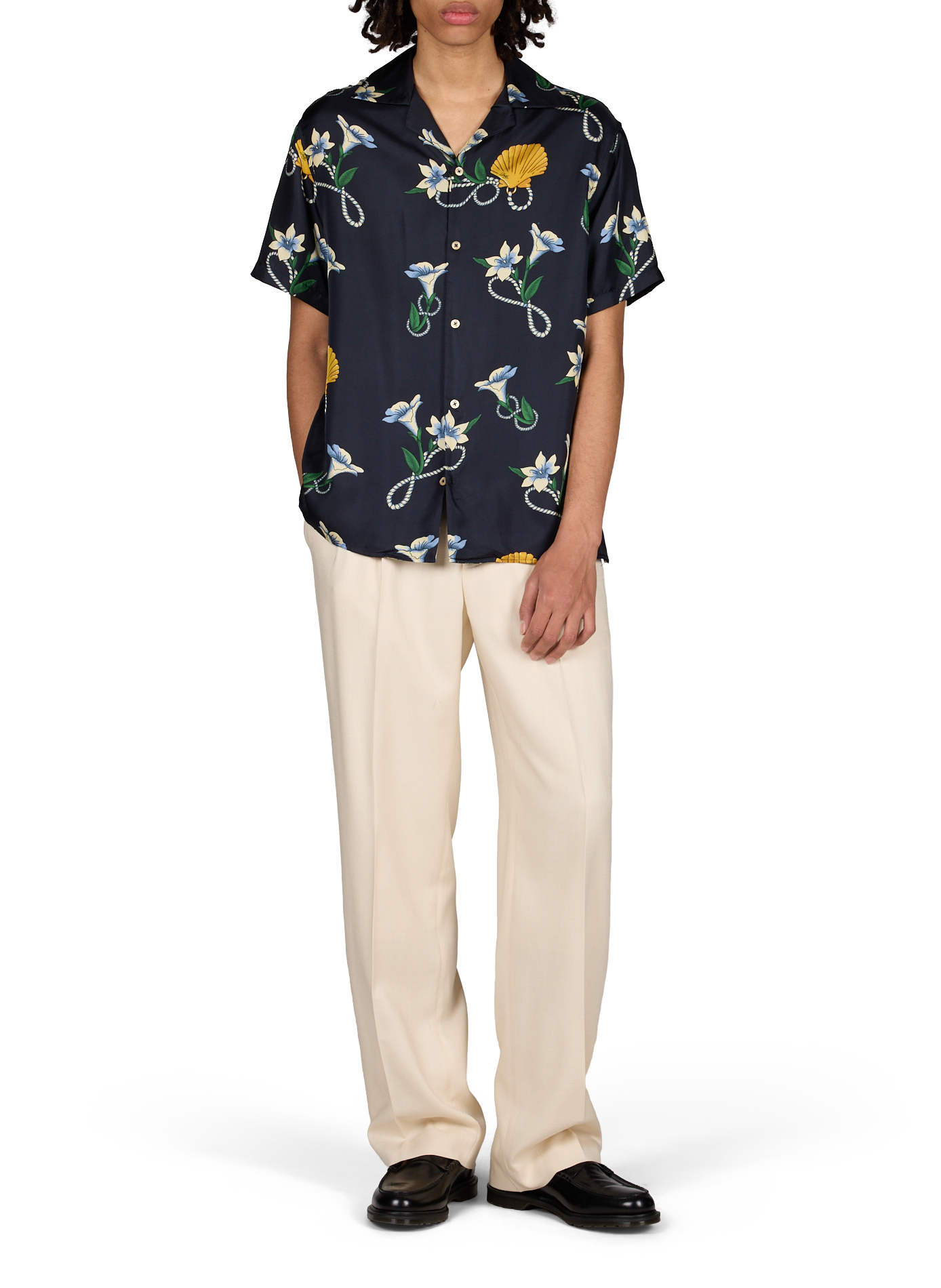 Cotton denim balloon pants DROLE DE MONSIEUR Beige