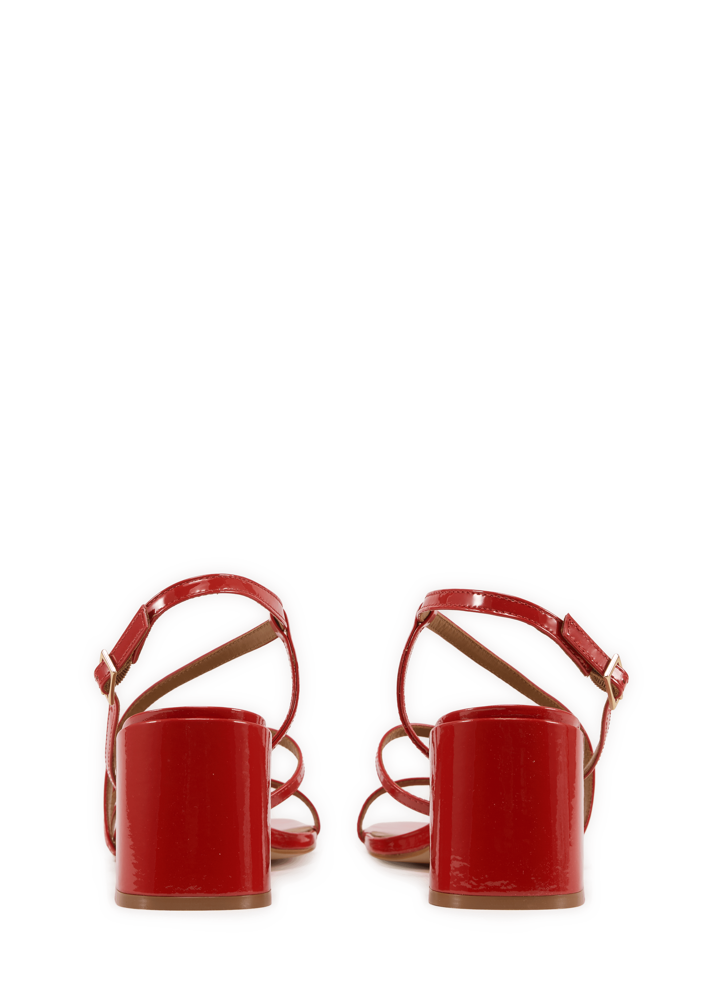 Fexy high-heeled patent leather sandals SAISON 1865 Red