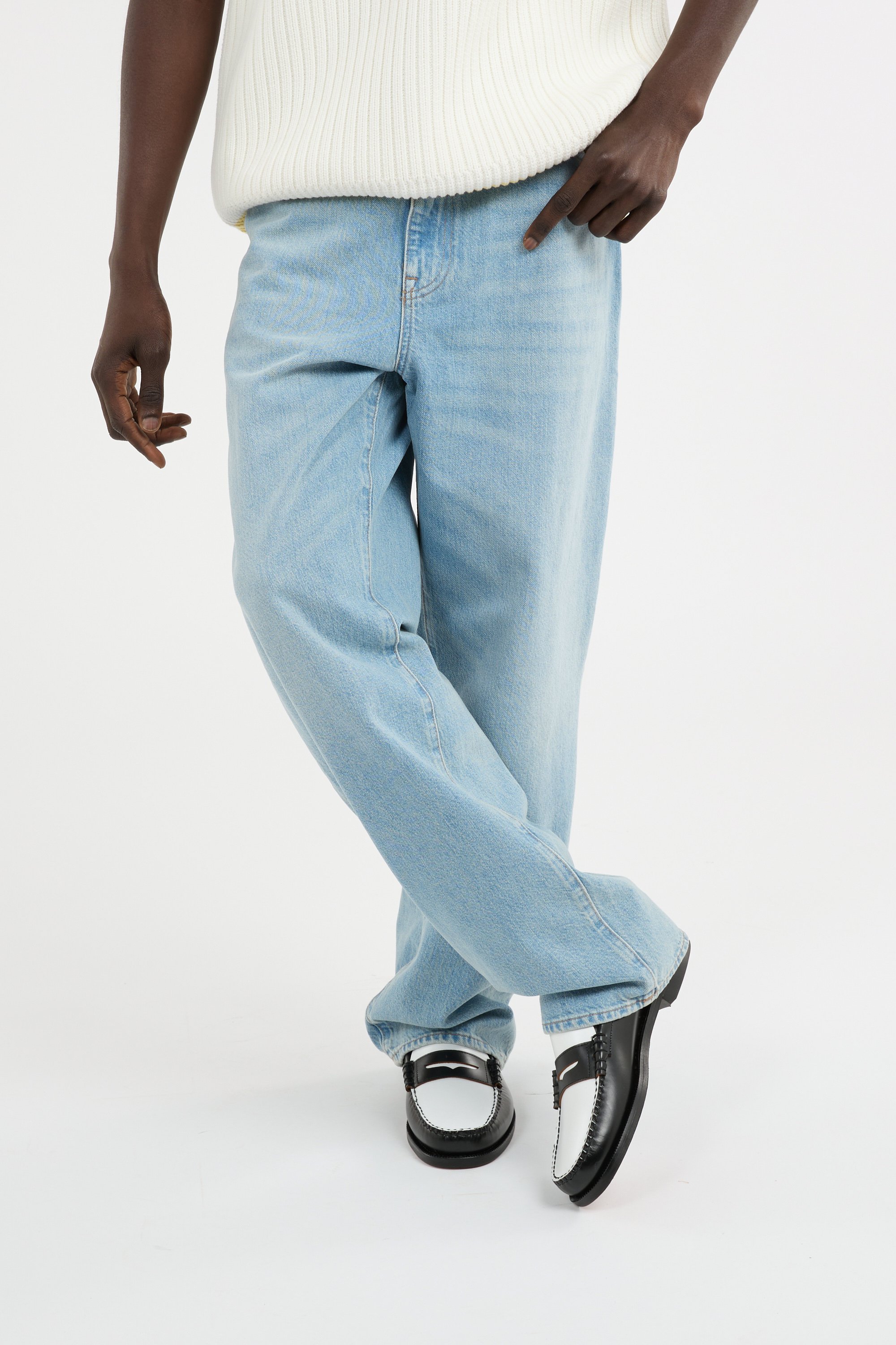Jean pantalon 5 poches LACOSTE Bleu