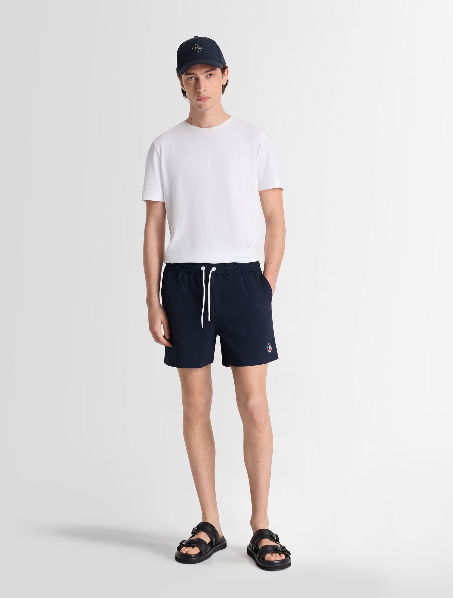Zwembroek met halfhoge taille en regular fit  Marin
