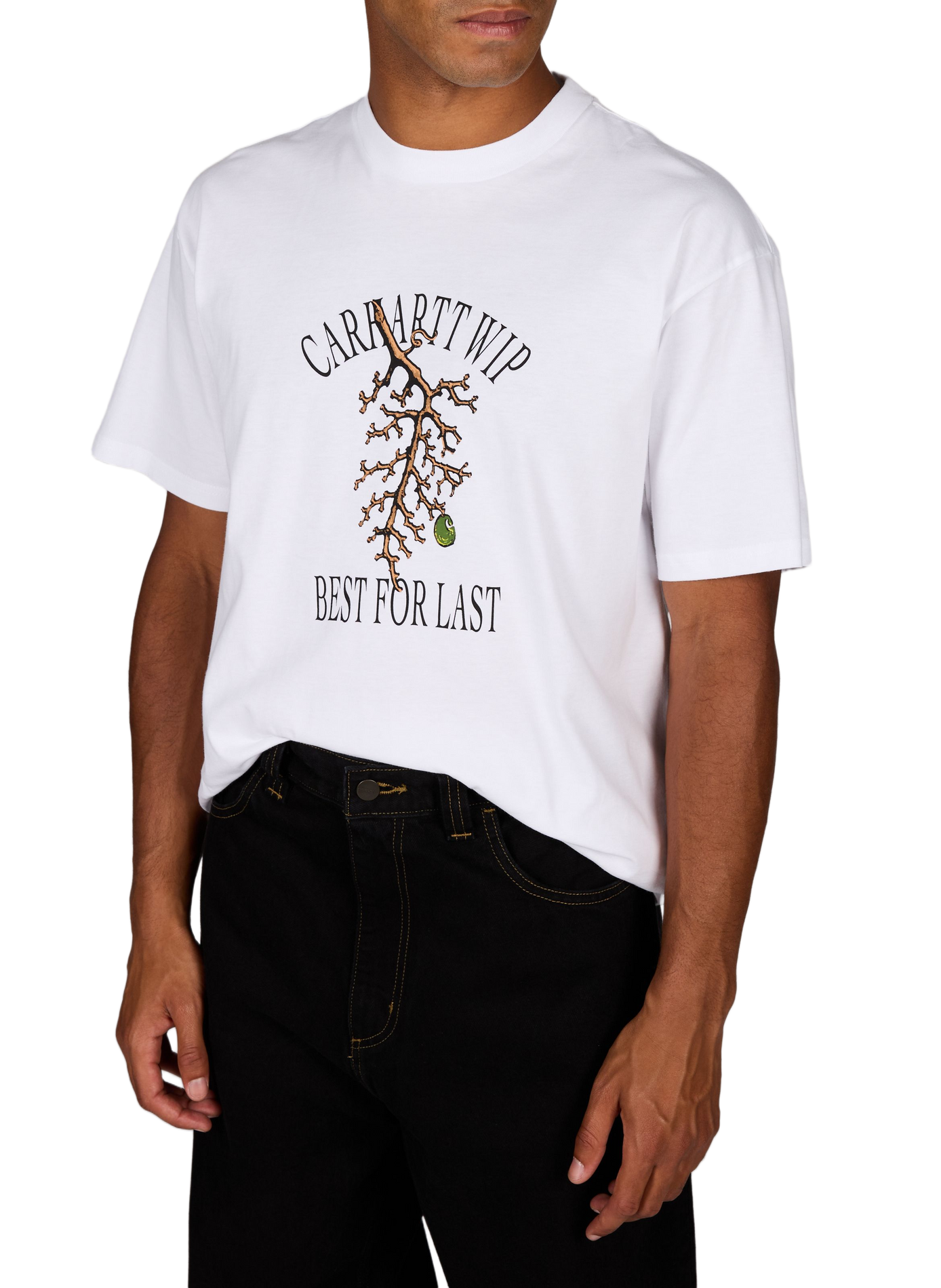 Straight printed cotton T-shirt CARHARTT WIP White