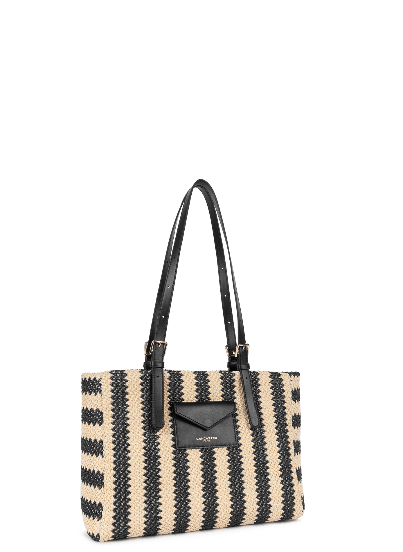 Sac cabas épaule - mini osier LANCASTER Noir