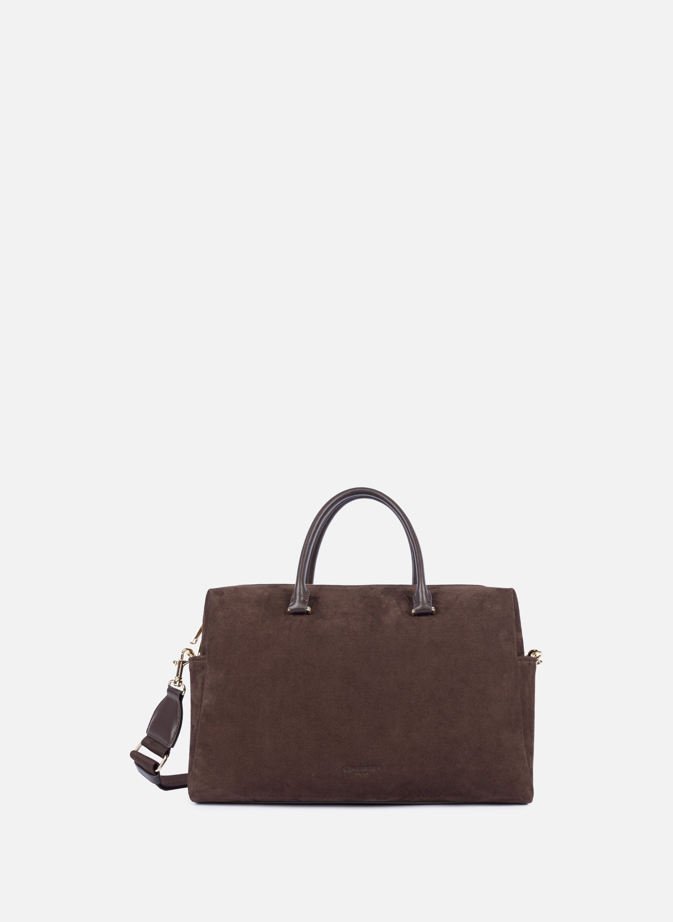 Handtas - suède kubus LANCASTER Bruin