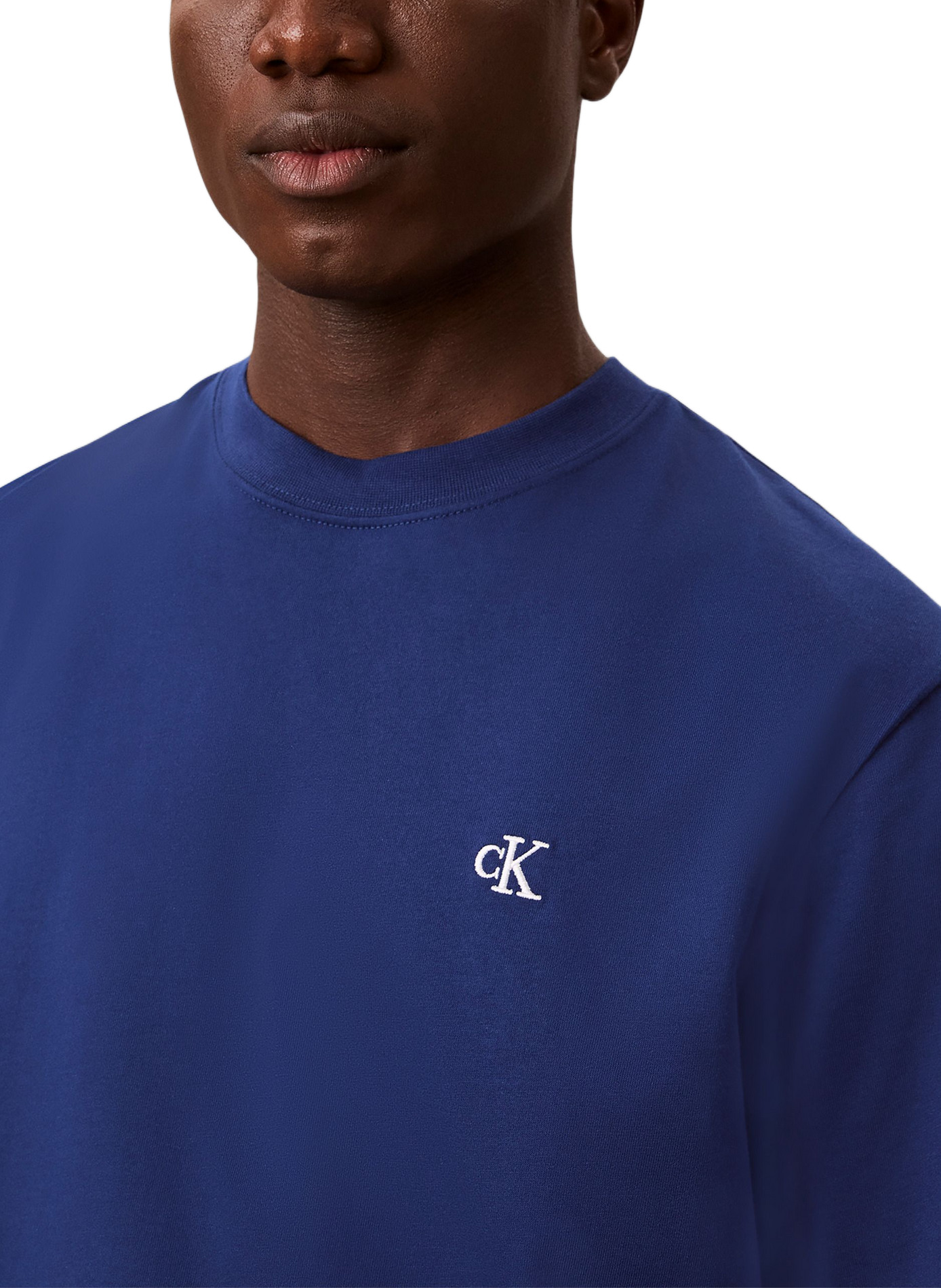 Katoenen t-shirt CALVIN KLEIN Blauw