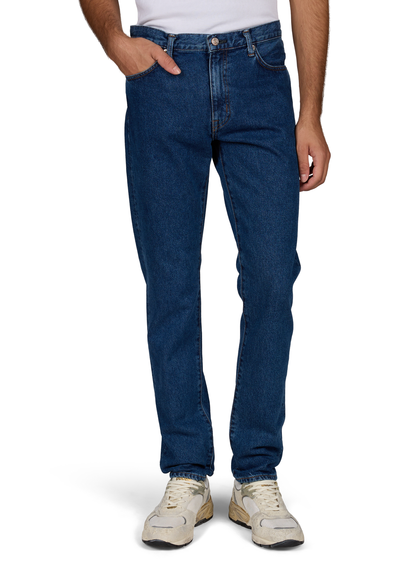 Gerade geschnittene blaue Jeans aus Baumwolle EDWIN Blau