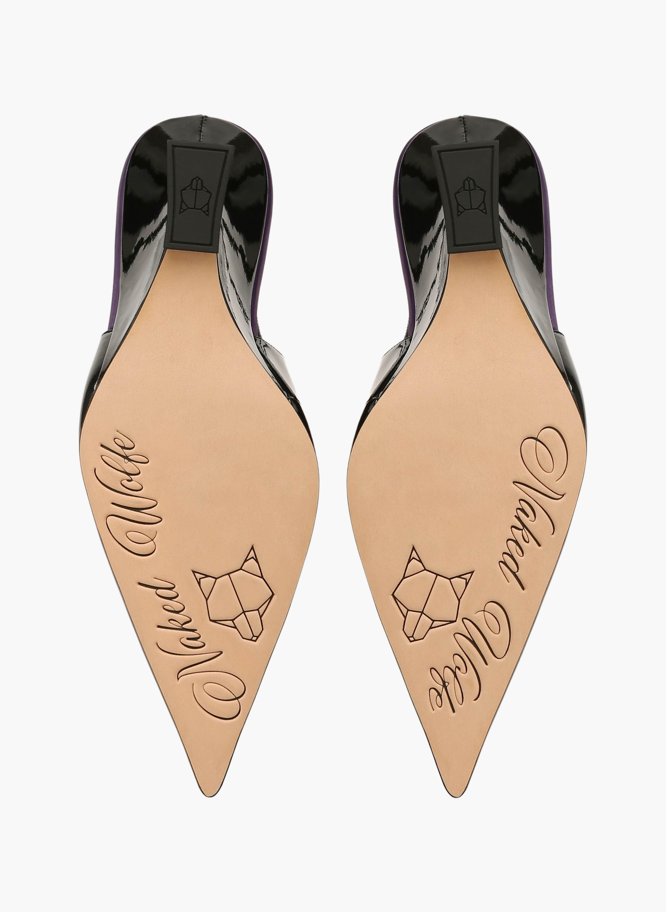 Laguna Pumps aus Lackleder NAKED WOLFE Schwarz