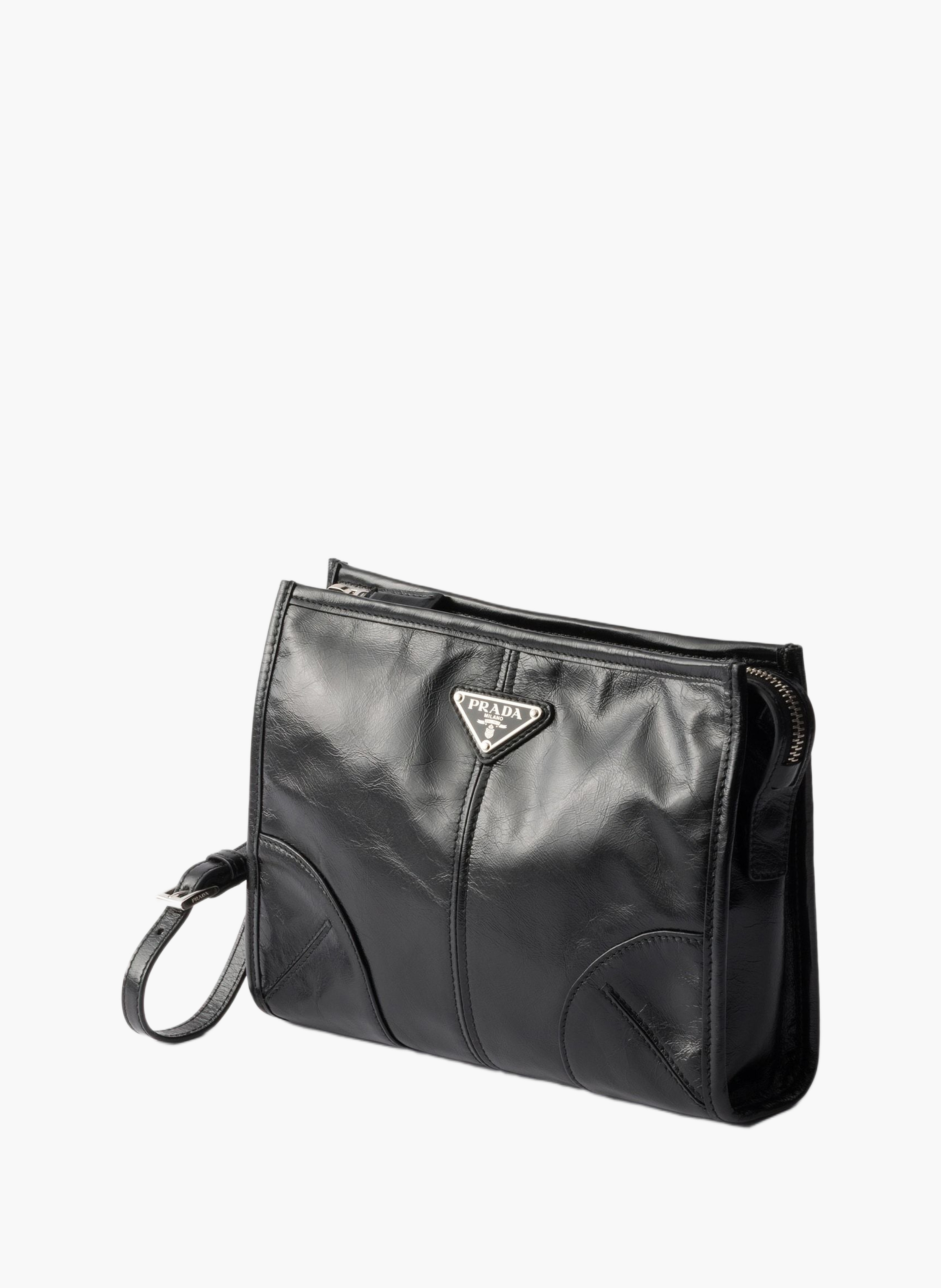 Pochette en cuir PRADA Noir
