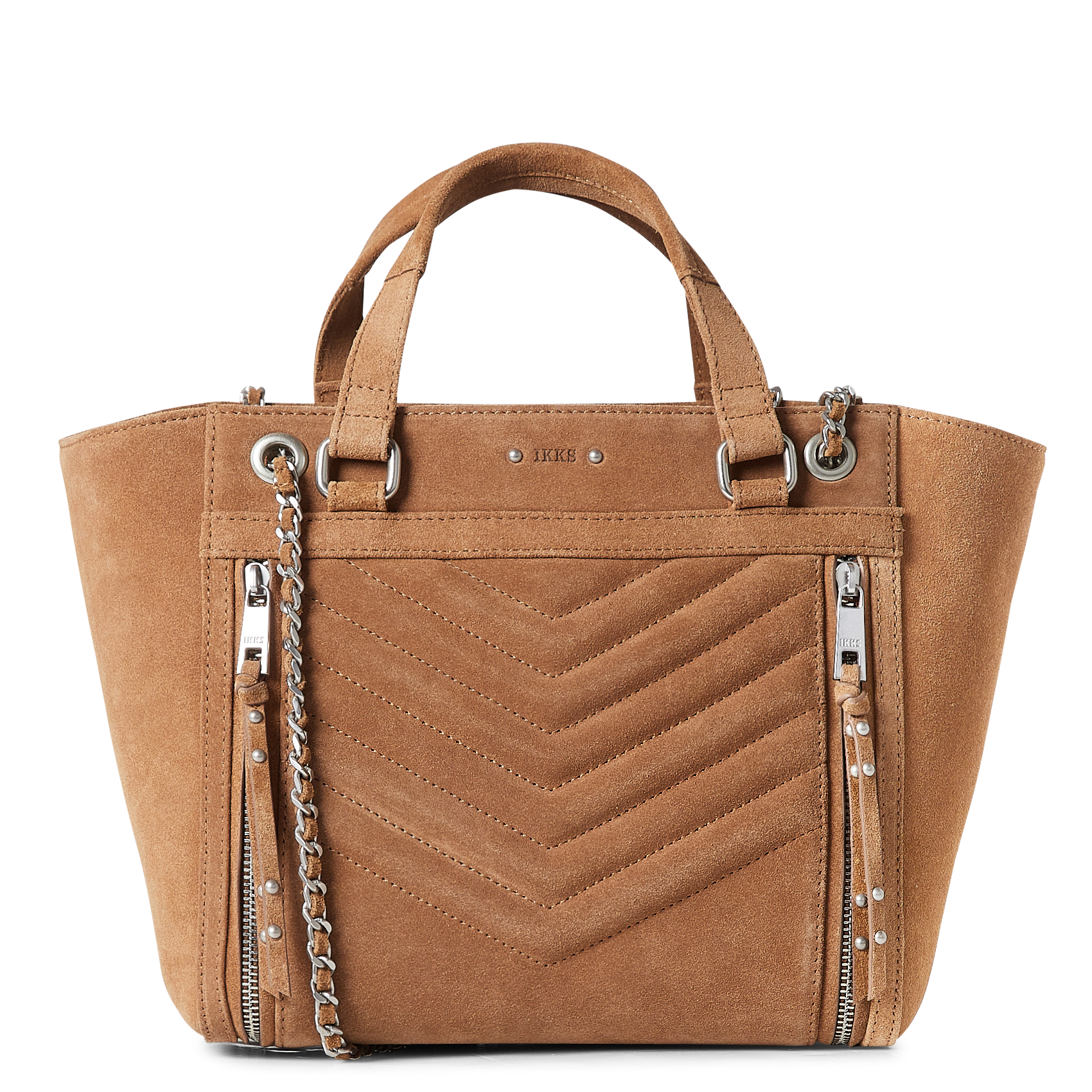 Sac cabas en cuir velours