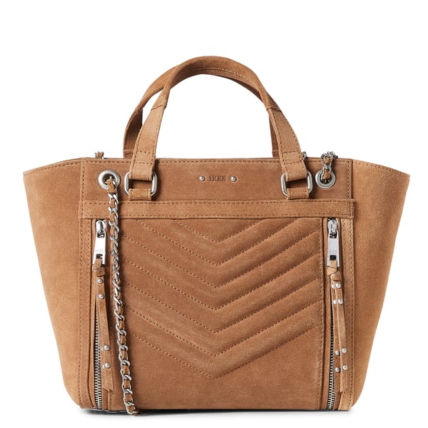 Sac cabas en cuir velours