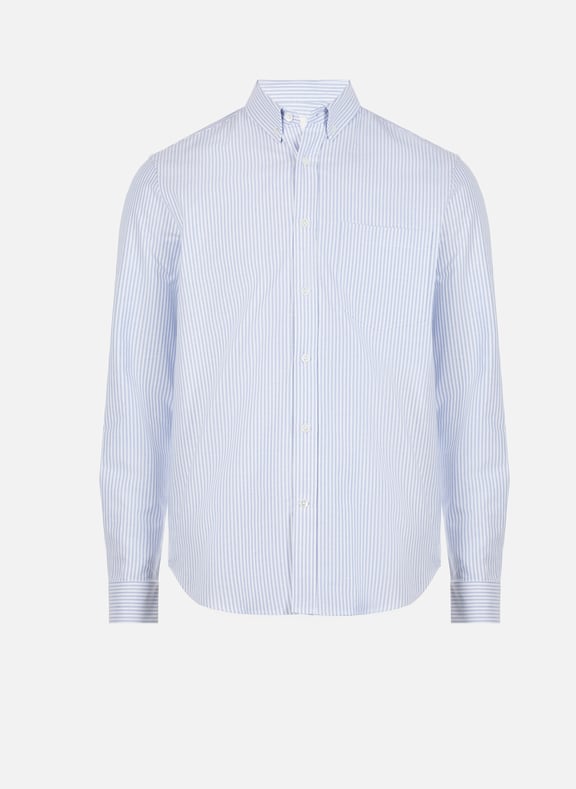 Chemise rayé en coton Bleu by EDITIONS 102 EDITIONS 102 Chemise rayé en coton Bleu
