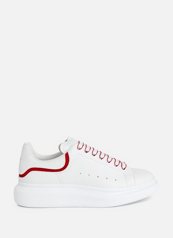 Oversized white sneakers sales