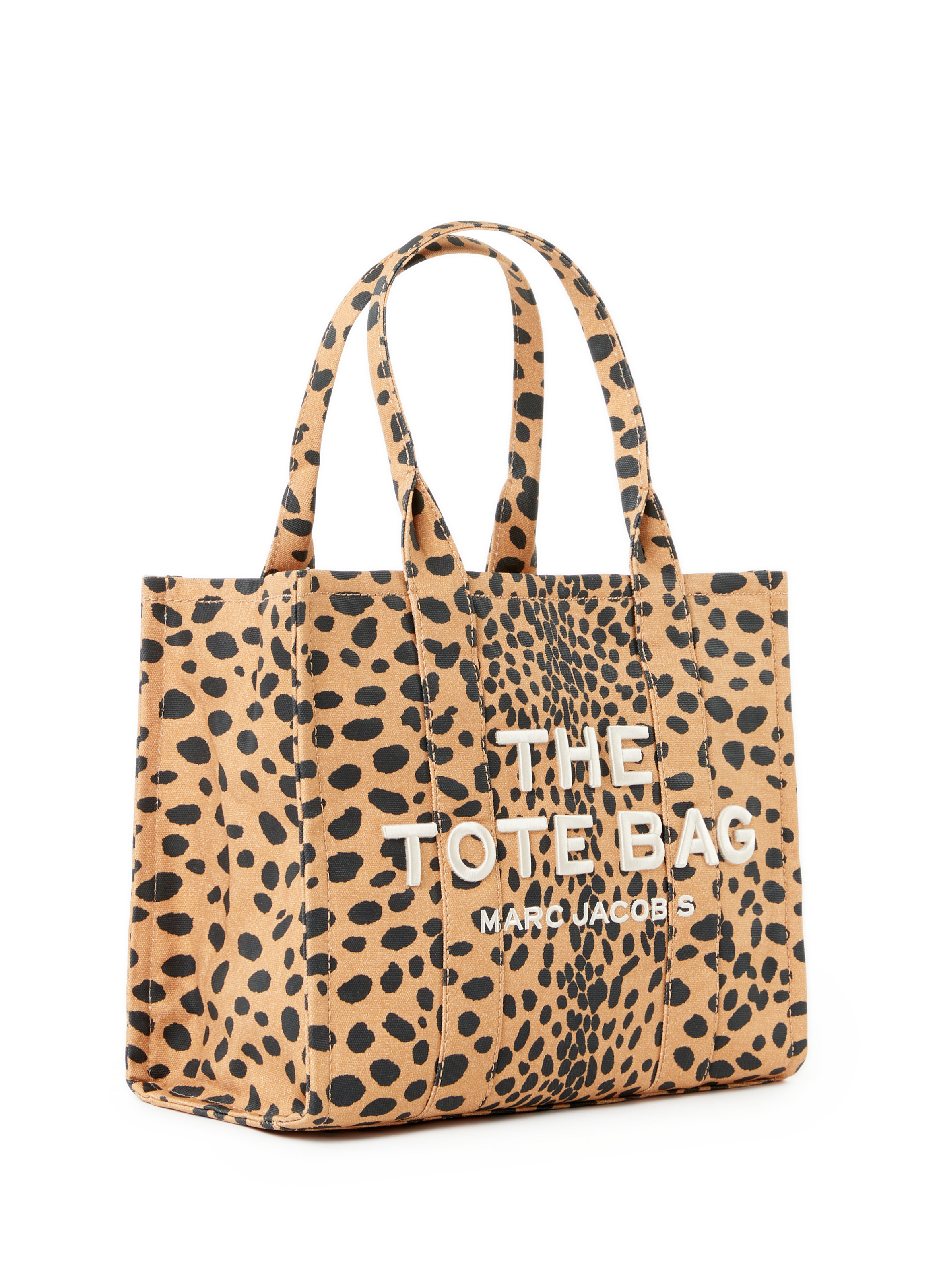 Sac cabas The Cheetah Canvas Large Tote Bag MARC JACOBS Noir