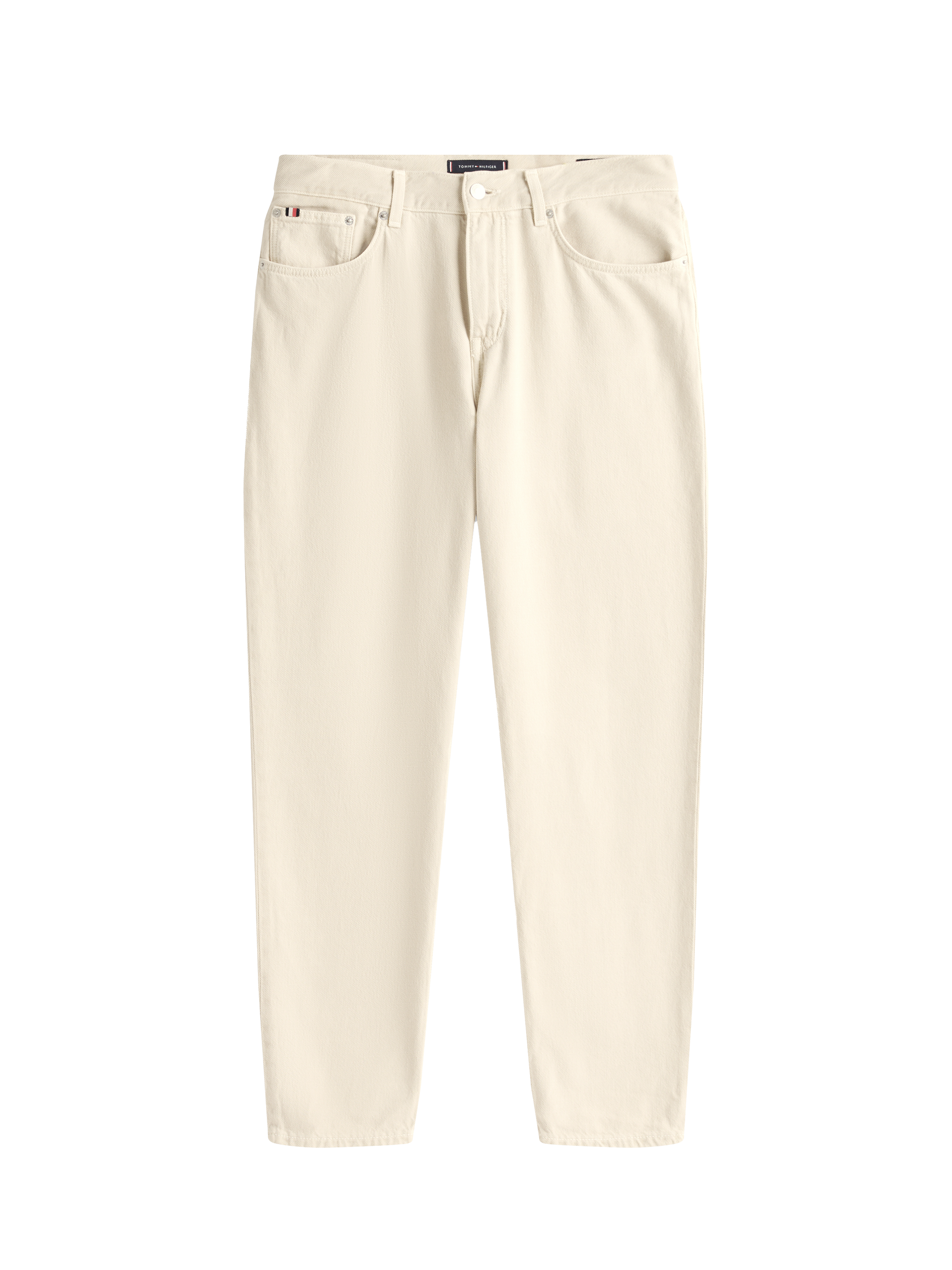 Straight cotton jeans TOMMY HILFIGER Beige