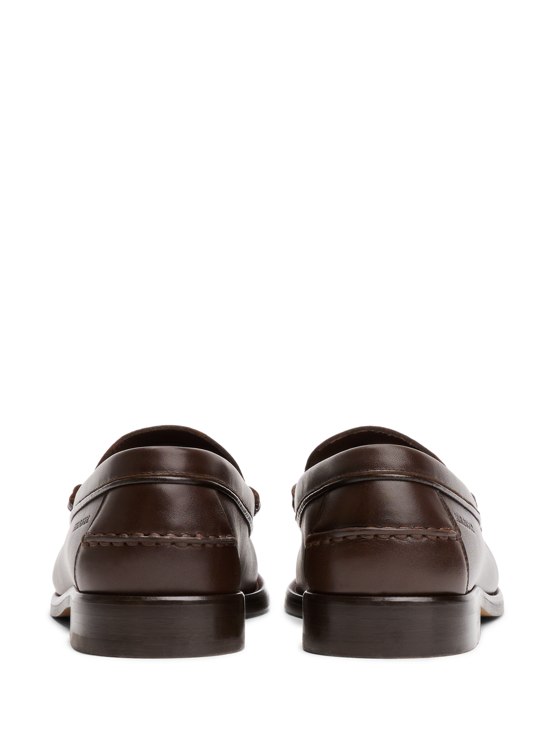 Leather loafers with tassels TOMMY HILFIGER Brown